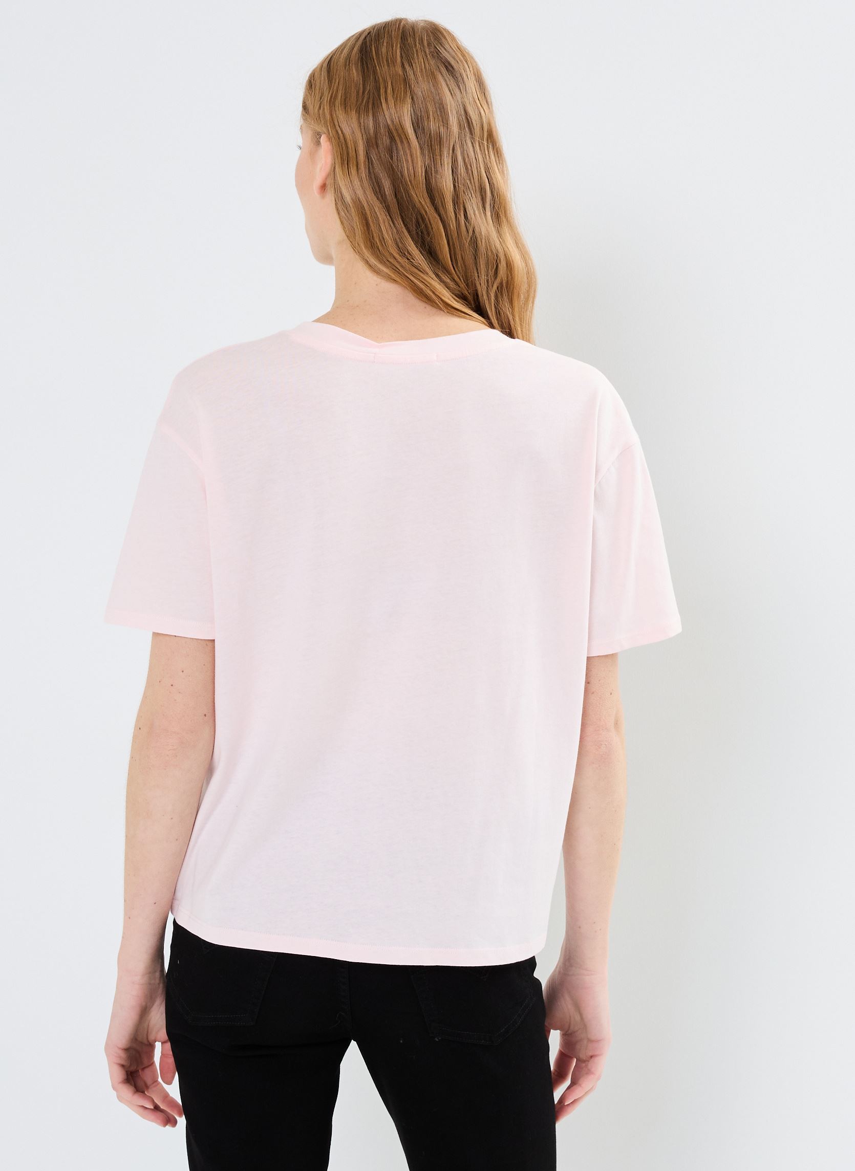 Tee-shirts manches courtes TORIANE V femme rose MADE BY Tee-shirts manches courtes TORIANE V femme rose BALLET SLIPPER