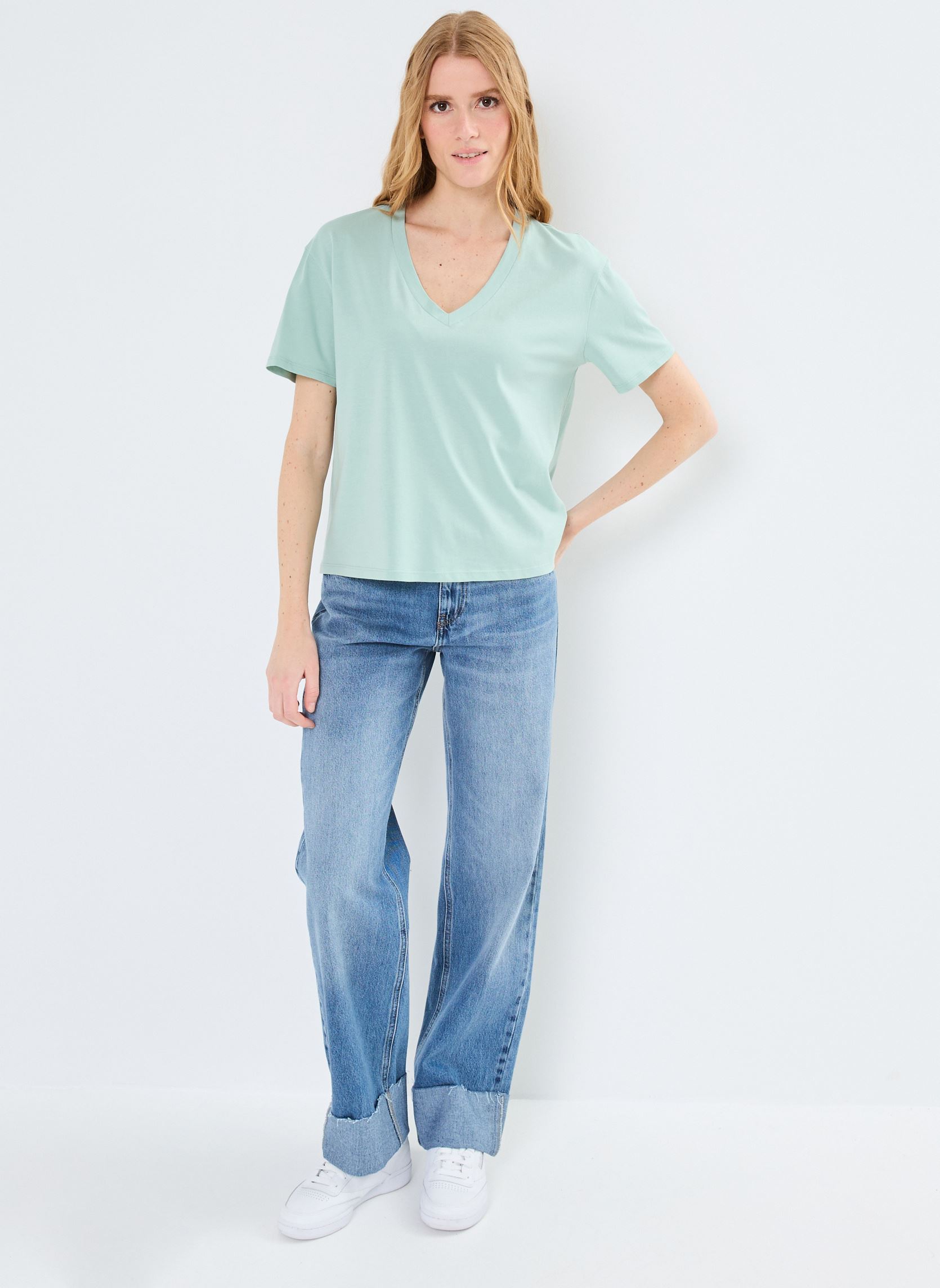 T-shirt a maniche corte TORIANE V donna verde MADE BY T-shirt a maniche corte TORIANE V donna verde AQUA FOAM