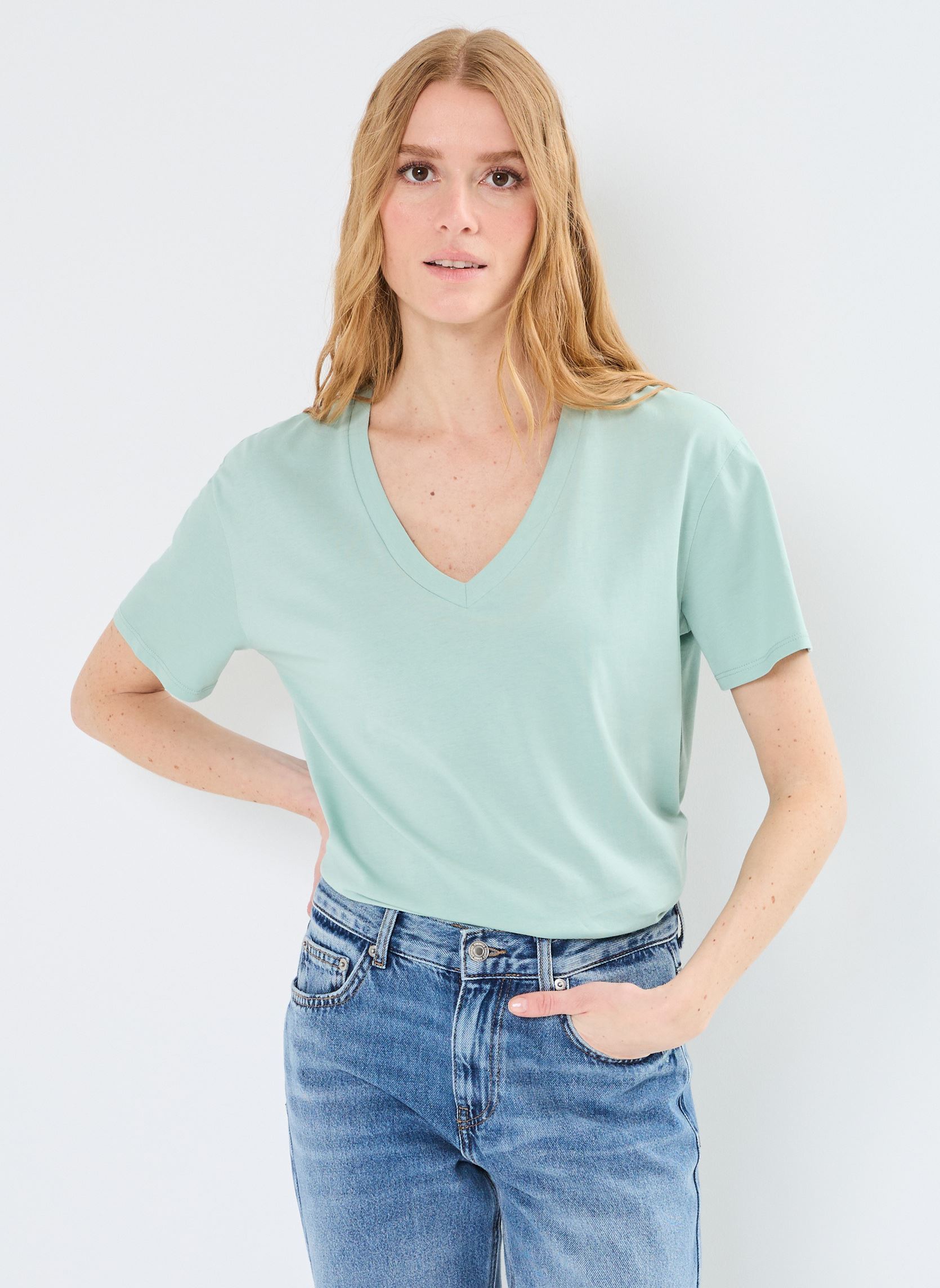 T-shirt a maniche corte TORIANE V donna verde MADE BY T-shirt a maniche corte TORIANE V donna verde AQUA FOAM