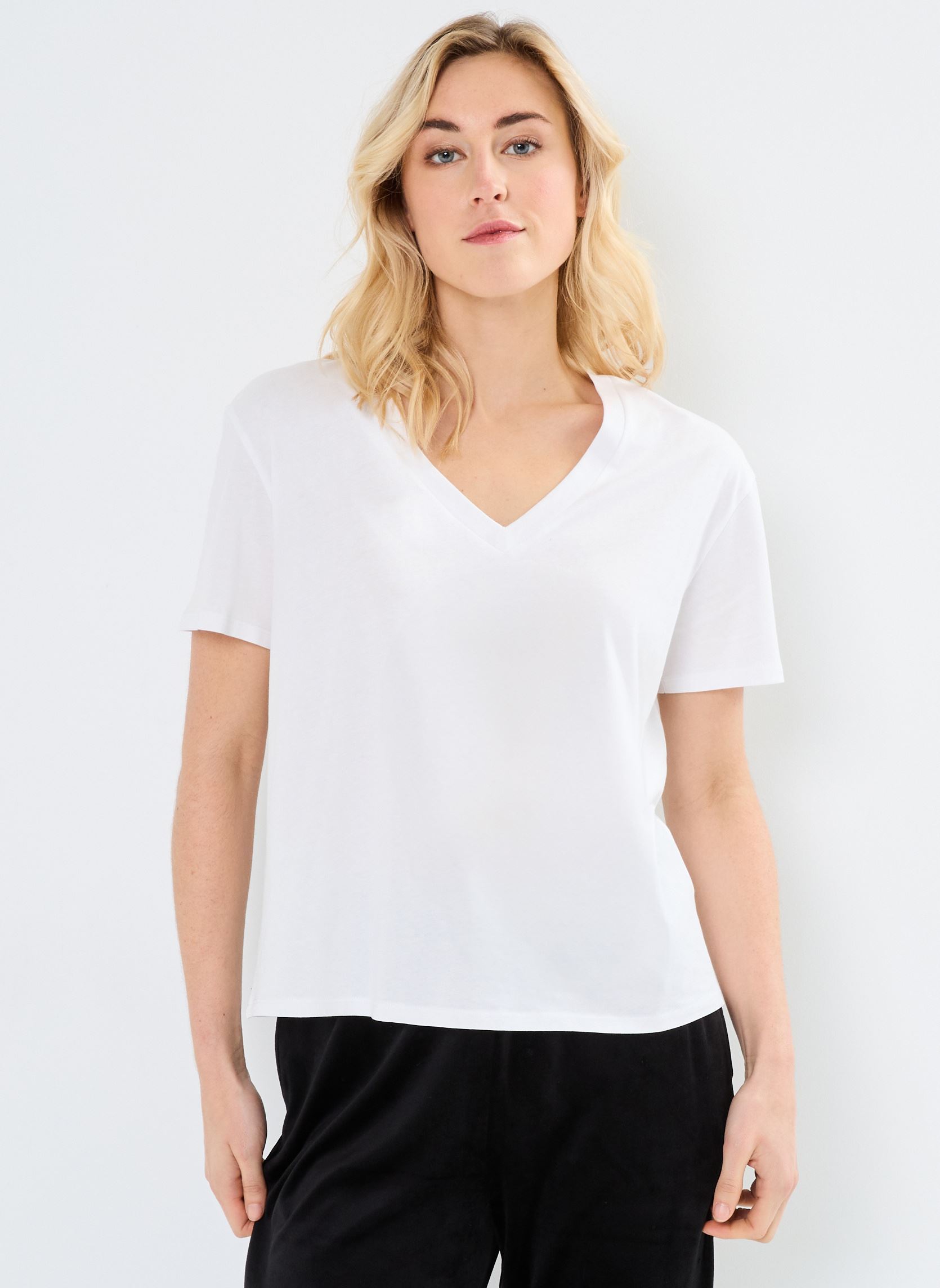Tee-shirts manches courtes TORIANE V femme blanc MADE BY Tee-shirts manches courtes TORIANE V femme blanc BRIGHT WHITE