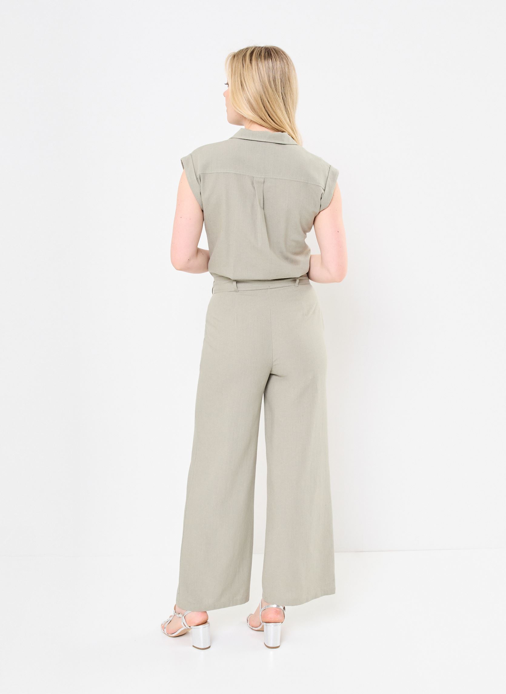 Combinaisons pantalon PECOMBI-LONGUE combinaison femme vert MADE BY Combinaisons pantalon PECOMBI-LONGUE combinaison femme vert SEAGRASS