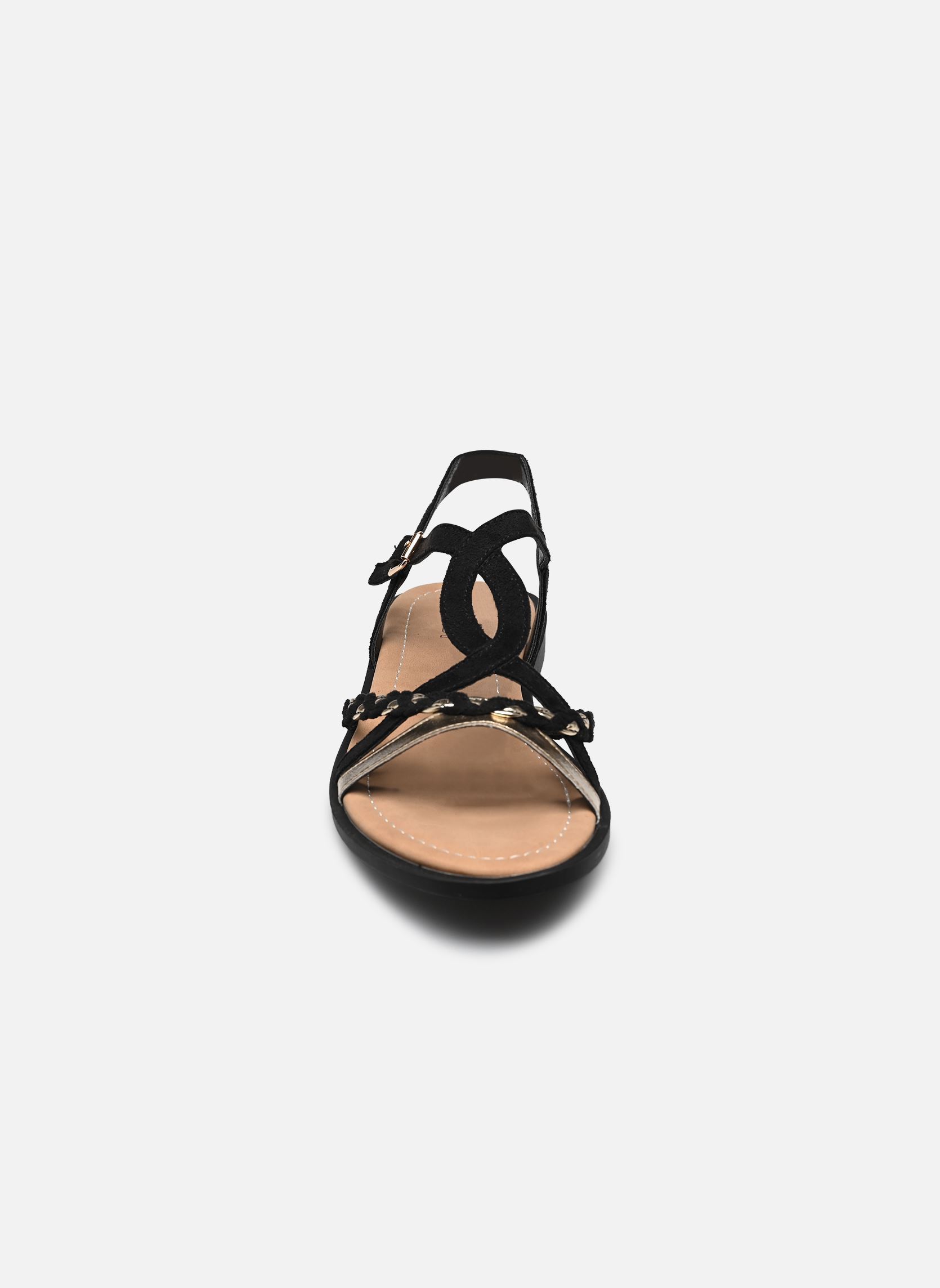 Sandalias planas Sandales GOROME mujer negro MADE BY Sandalias planas Sandales GOROME mujer negro Noir