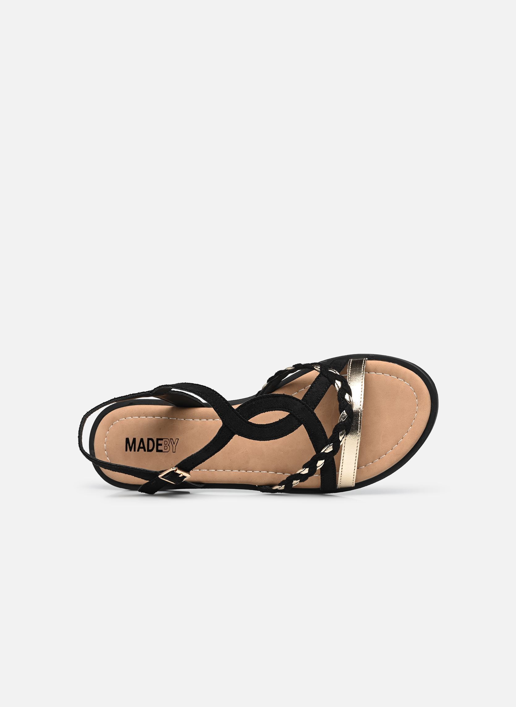 Sandalias planas Sandales GOROME mujer negro MADE BY Sandalias planas Sandales GOROME mujer negro Noir