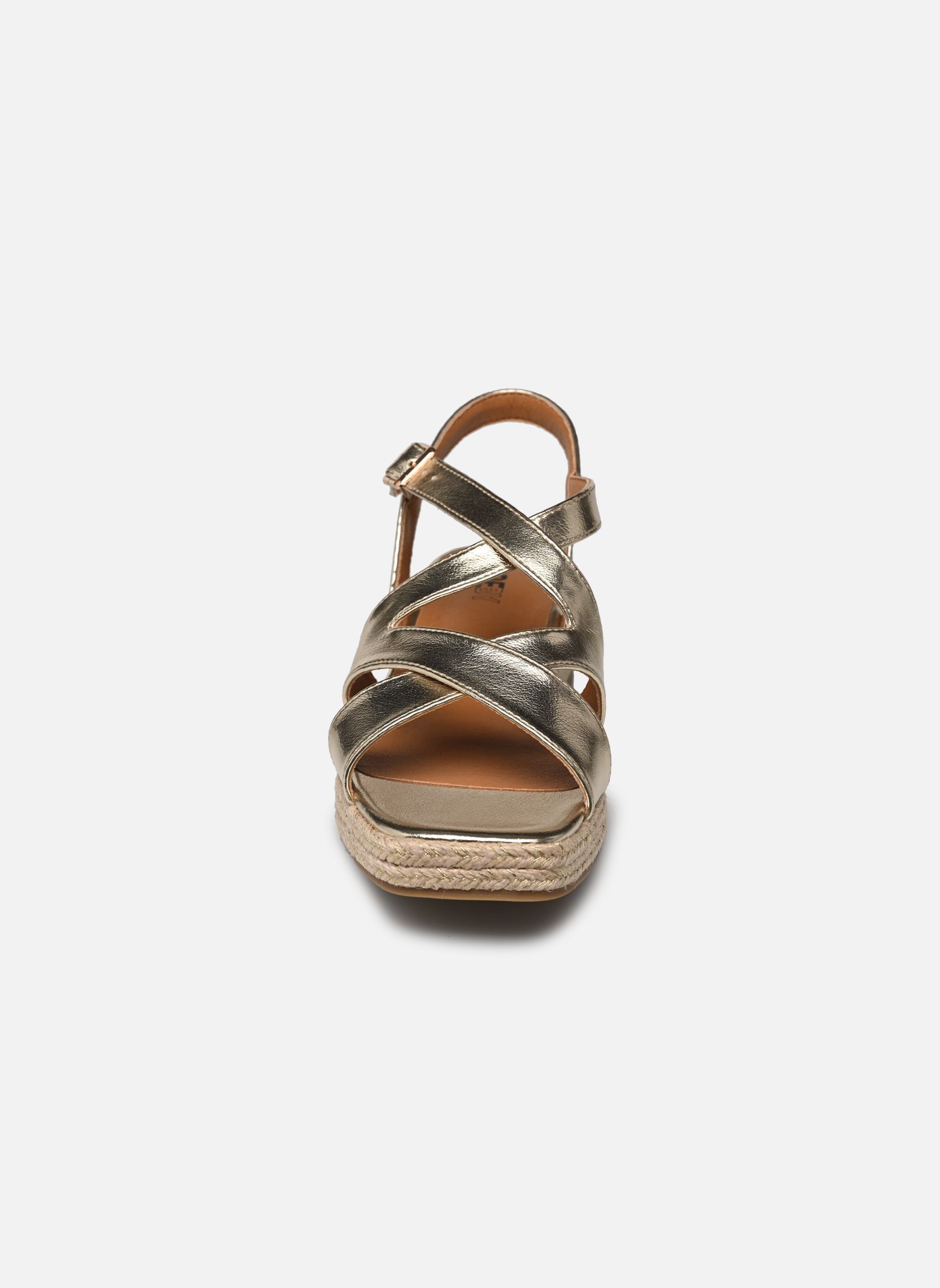 Platte sandalen Sandales DAWOUN dames goud en brons MADE BY Platte sandalen Sandales DAWOUN dames goud en brons Doré