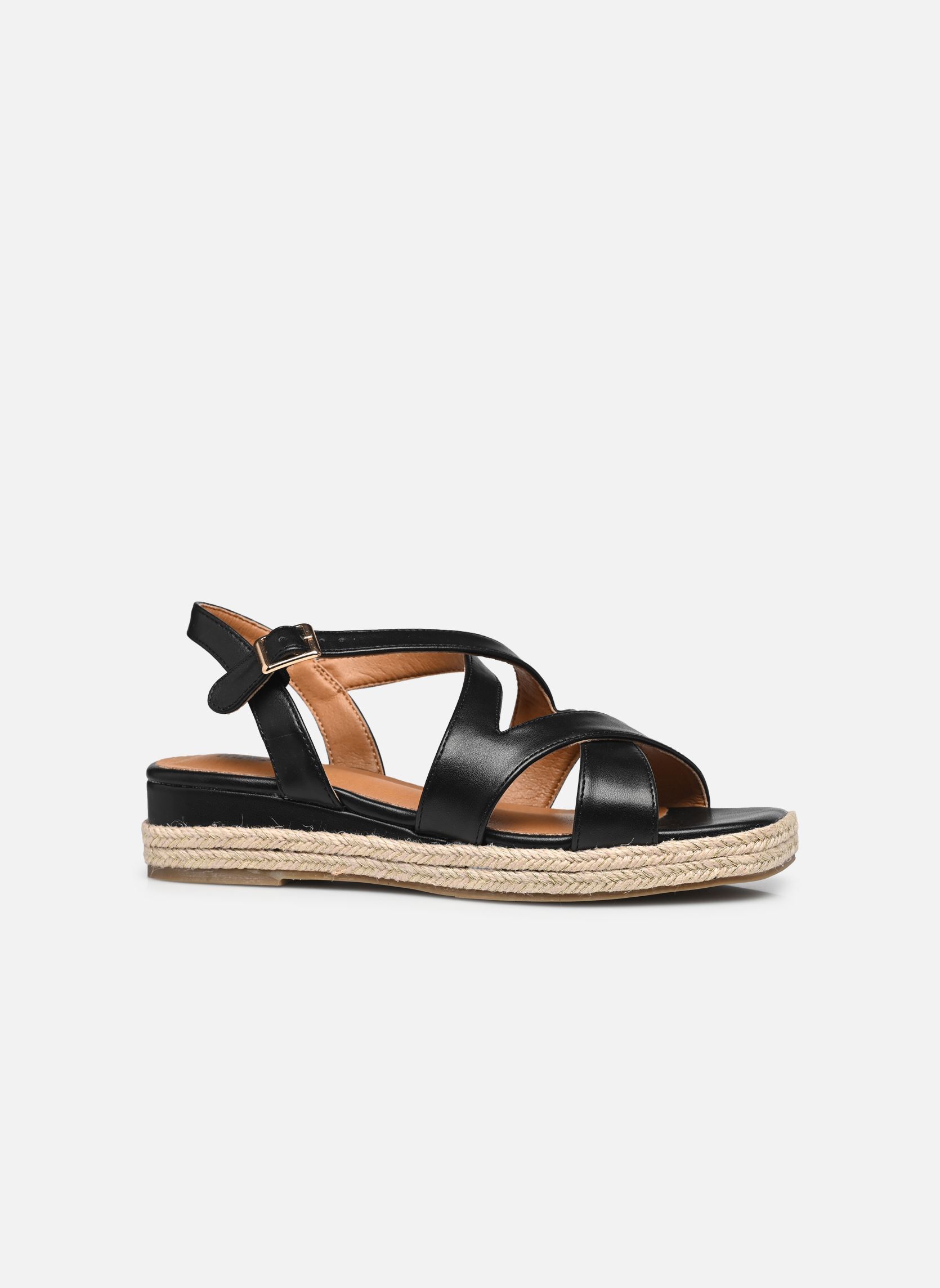 Sandalias planas Sandales DAWOUN mujer negro MADE BY Sandalias planas Sandales DAWOUN mujer negro Noir