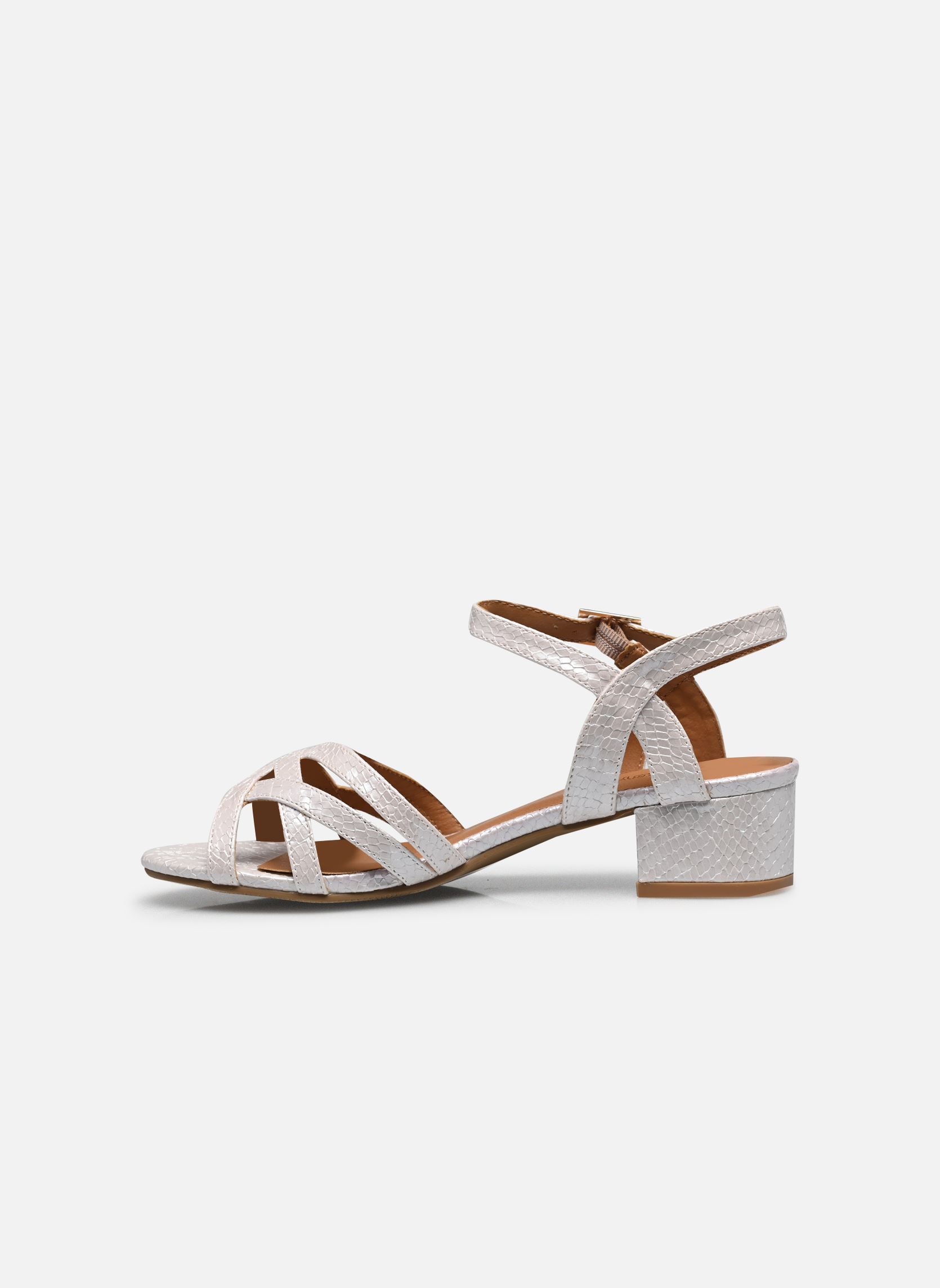Sandalen Sandales DOWANA dames wit MADE BY Sandalen Sandales DOWANA dames wit blanc vipérine
