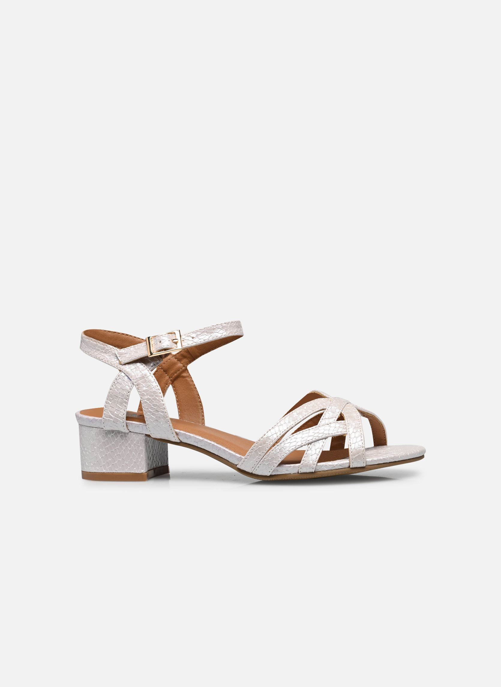 Sandalen Sandales DOWANA dames wit MADE BY Sandalen Sandales DOWANA dames wit blanc vipérine