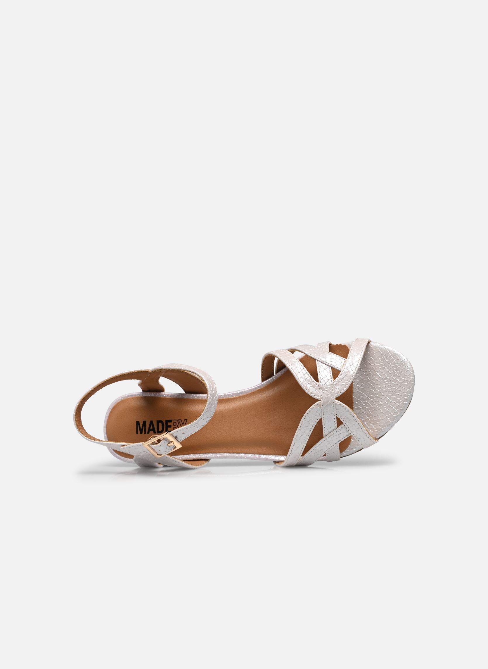 Sandalen Sandales DOWANA dames wit MADE BY Sandalen Sandales DOWANA dames wit blanc vipérine