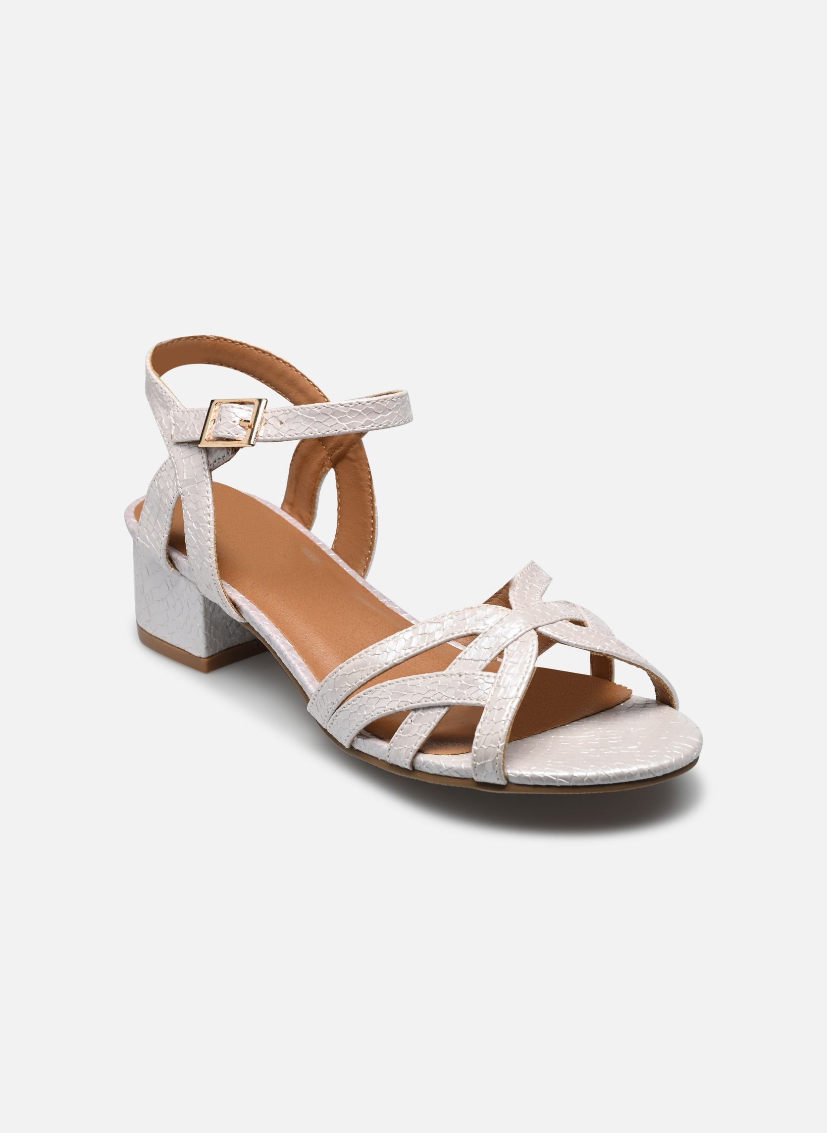 Sandalen Sandales DOWANA dames wit MADE BY Sandalen Sandales DOWANA dames wit blanc vipérine