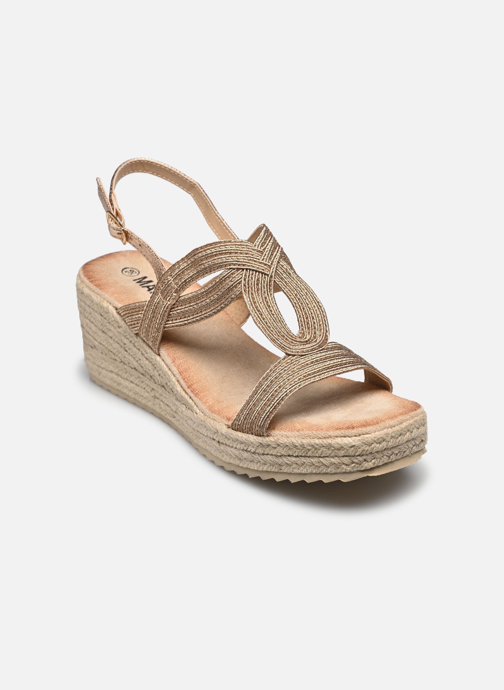 Alpargatas compensadas y plataformas Espadrille DARLINE mujer oro y bronce MADE BY Alpargatas compensadas y plataformas Espadrille DARLINE mujer oro y bronce Doré