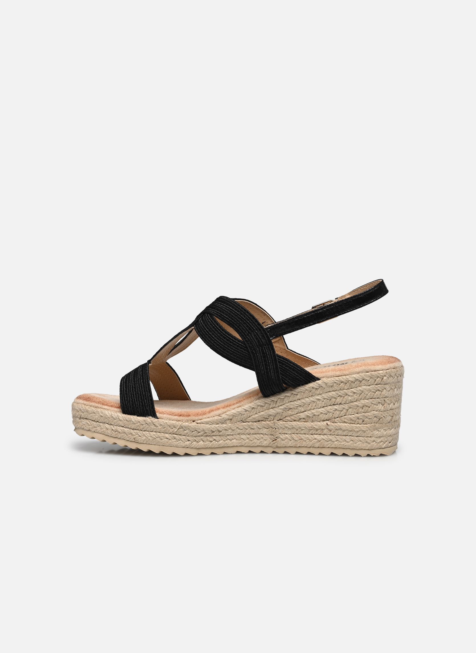 Alpargatas compensadas y plataformas Espadrille DARLINE mujer negro MADE BY Alpargatas compensadas y plataformas Espadrille DARLINE mujer negro Noir