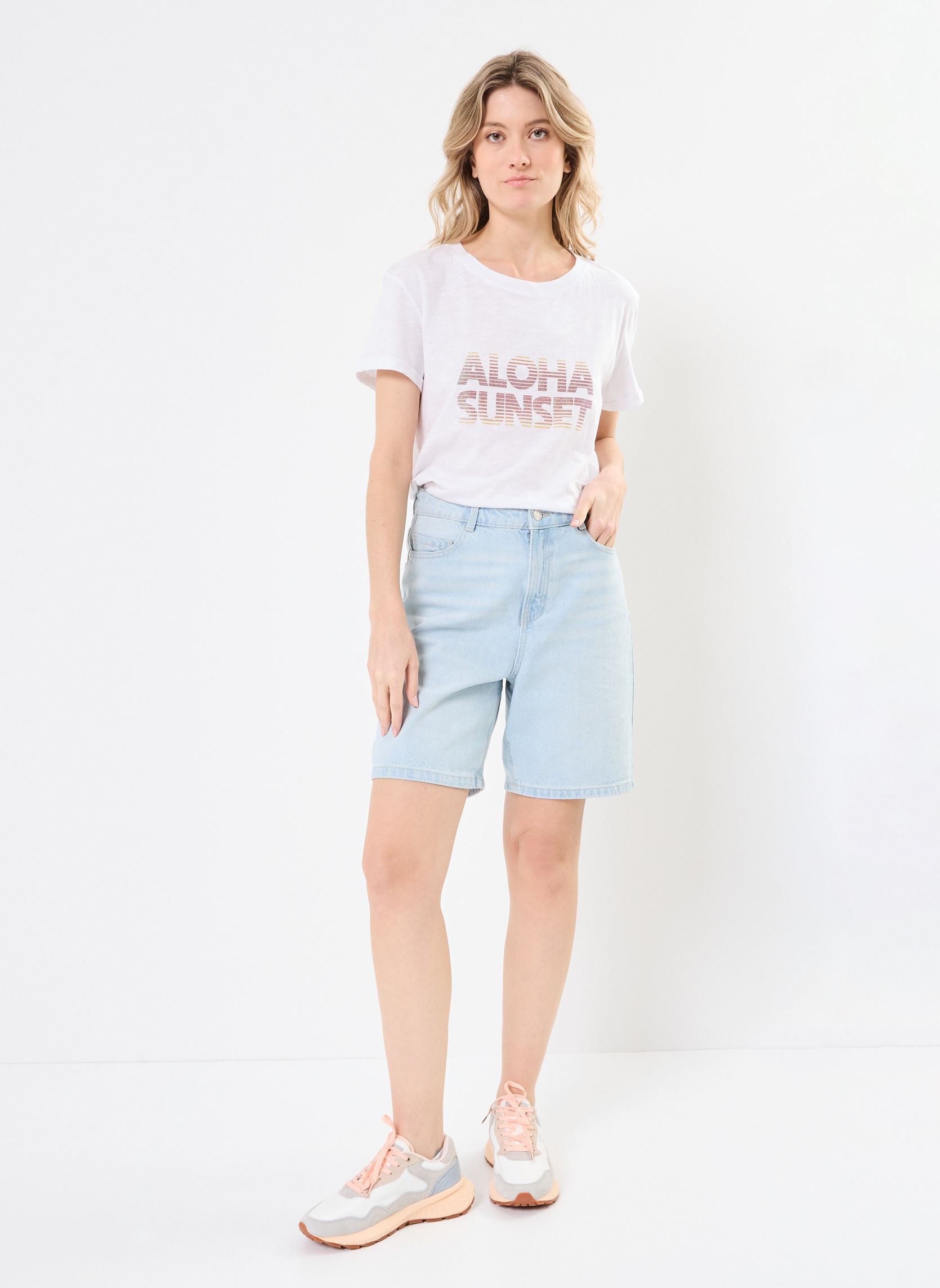 Bermuda SANDRINA short denim donna blu MADE BY Bermuda SANDRINA short denim donna blu DENIM BLEACH
