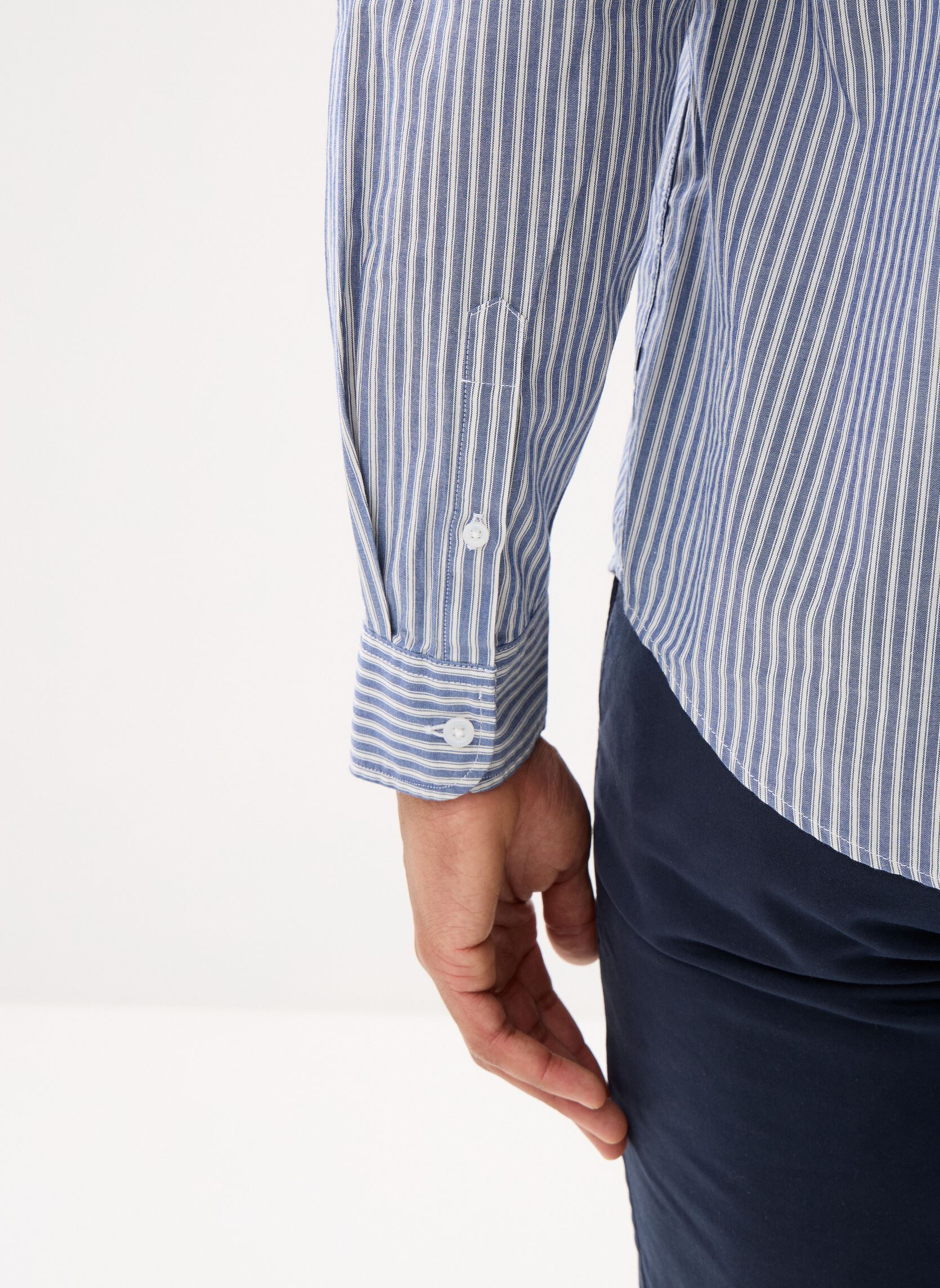 Hemden COSPEL-RAYURES herren blau Marvin&Co Hemden COSPEL-RAYURES herren blau MOOD INDIGO