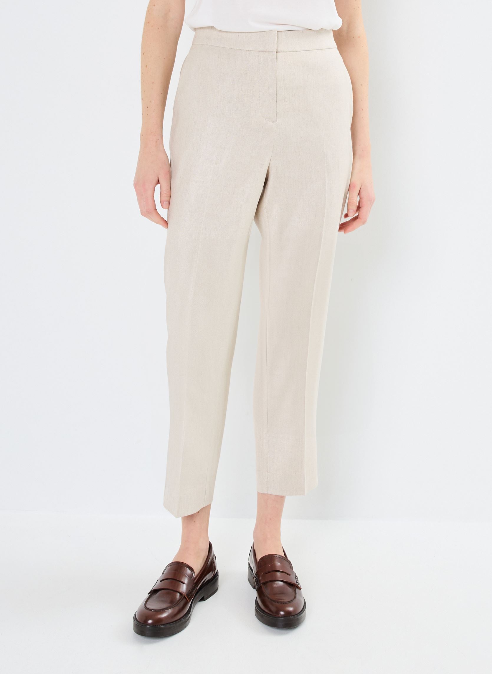 Pantalons PALESTA lin femme beige Georgia Rose Pantalons PALESTA lin femme beige BEIGE