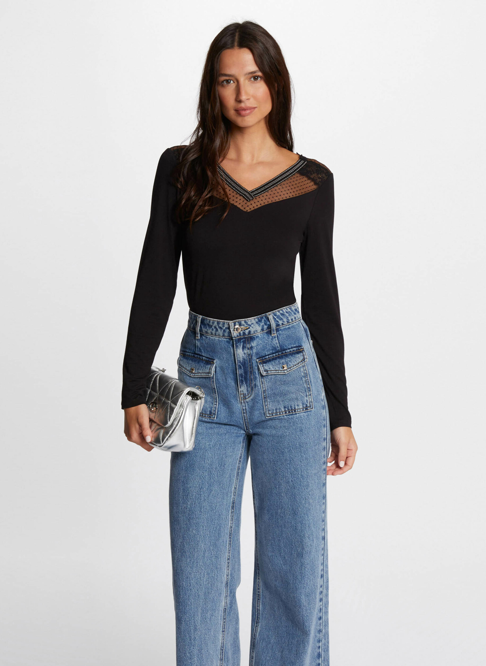 Tee-shirts 242-TSCOTT femme noir Morgan Tee-shirts 242-TSCOTT femme noir Noir