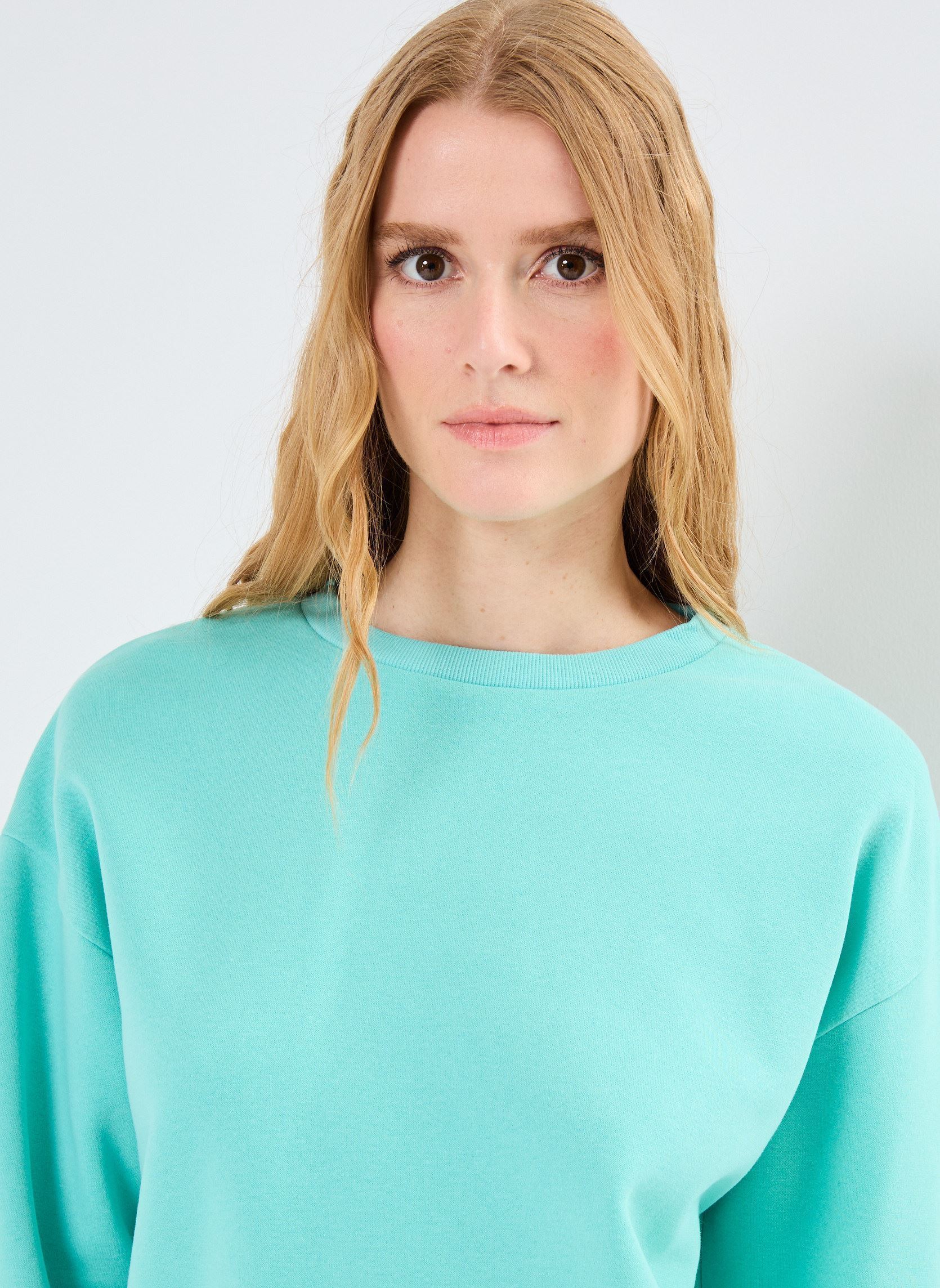 Sweater MORNING dames blauw MADE BY Sweater MORNING dames blauw POOL BLUE