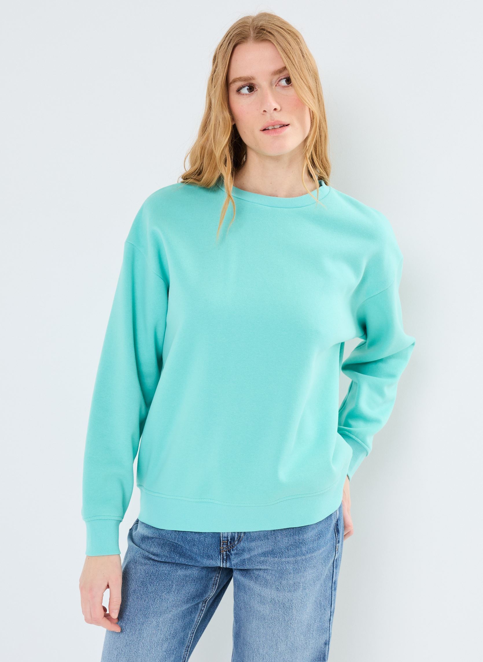 Sweater MORNING dames blauw MADE BY Sweater MORNING dames blauw POOL BLUE