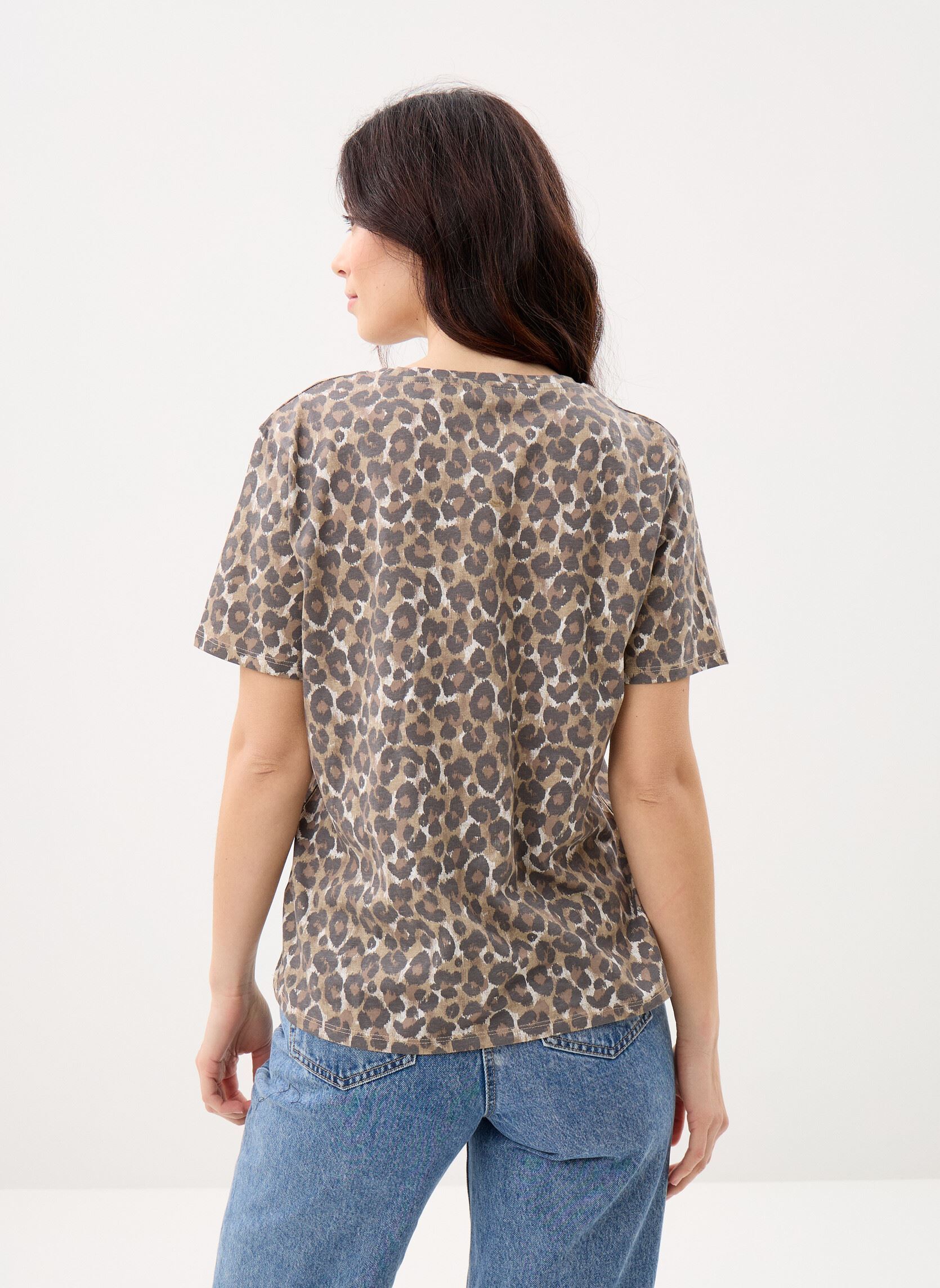 Tee-shirts manches courtes T-ZEBRE femme marron MADE BY Tee-shirts manches courtes T-ZEBRE femme marron IMP_LEOMARIA_FAUVE