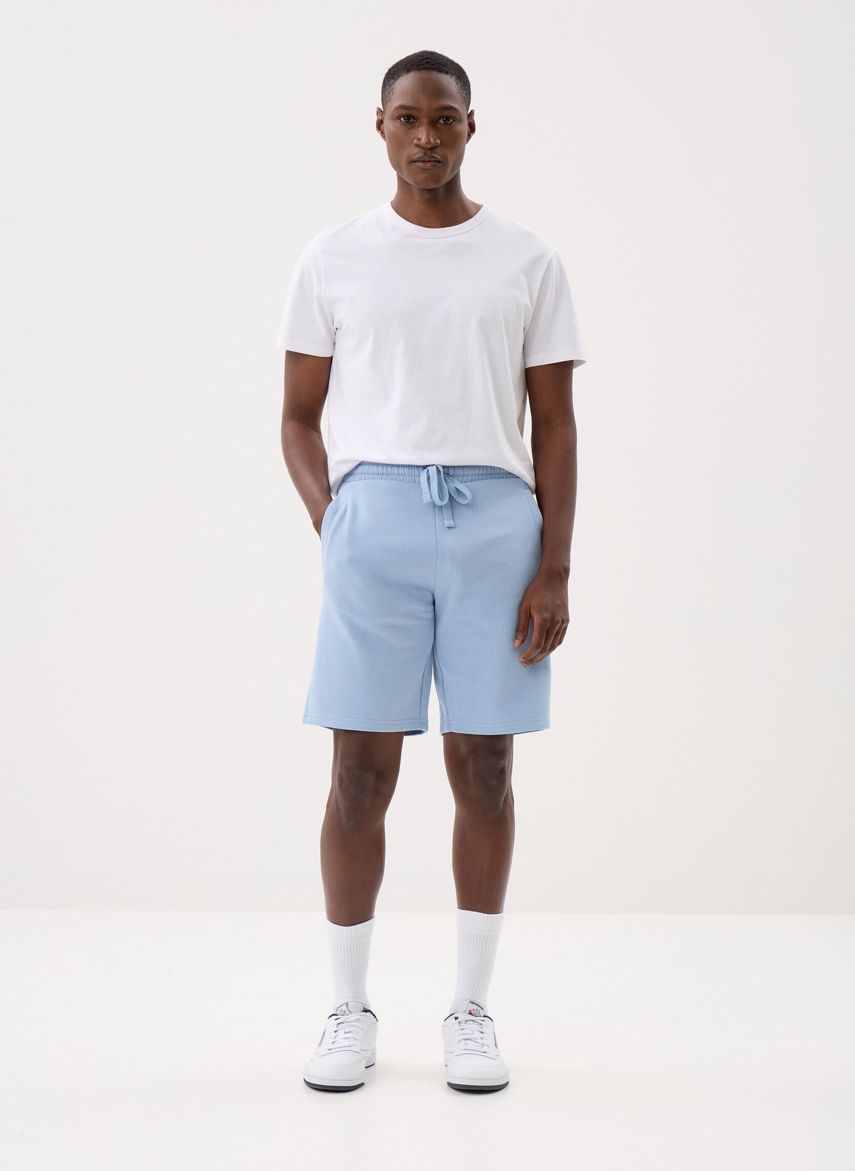 Sportshorts SHORT-JOGGING heren blauw MADE BY Sportshorts SHORT-JOGGING heren blauw SOFT CHAMBRAY