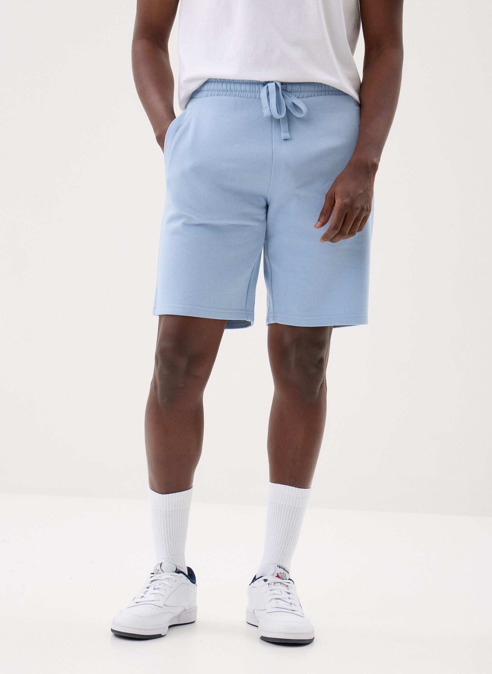 Sportshorts SHORT-JOGGING heren blauw MADE BY Sportshorts SHORT-JOGGING heren blauw SOFT CHAMBRAY