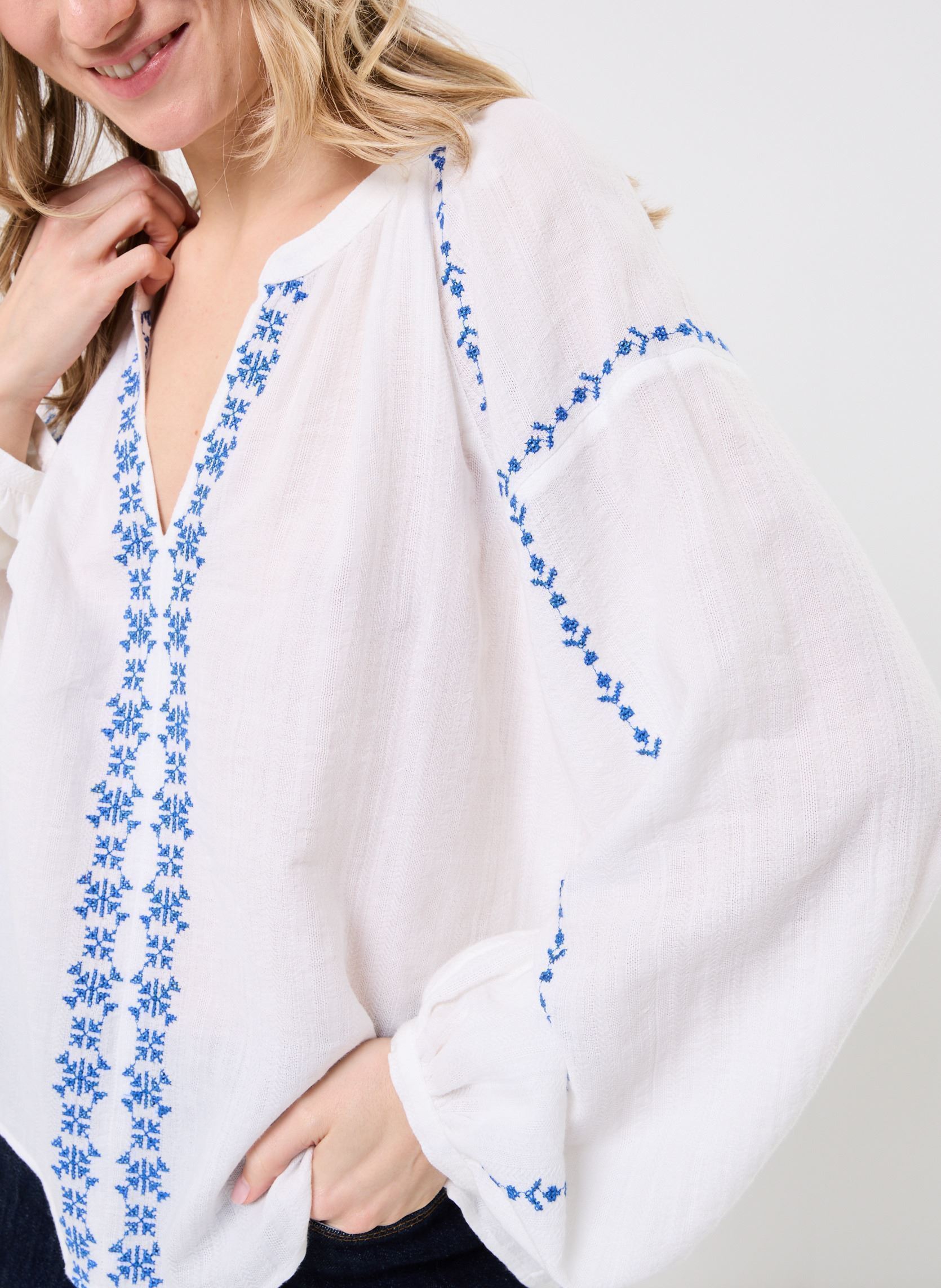 Blouses manches longues CEMINA femme blanc Georgia Rose Blouses manches longues CEMINA femme blanc LUCENT WHITE