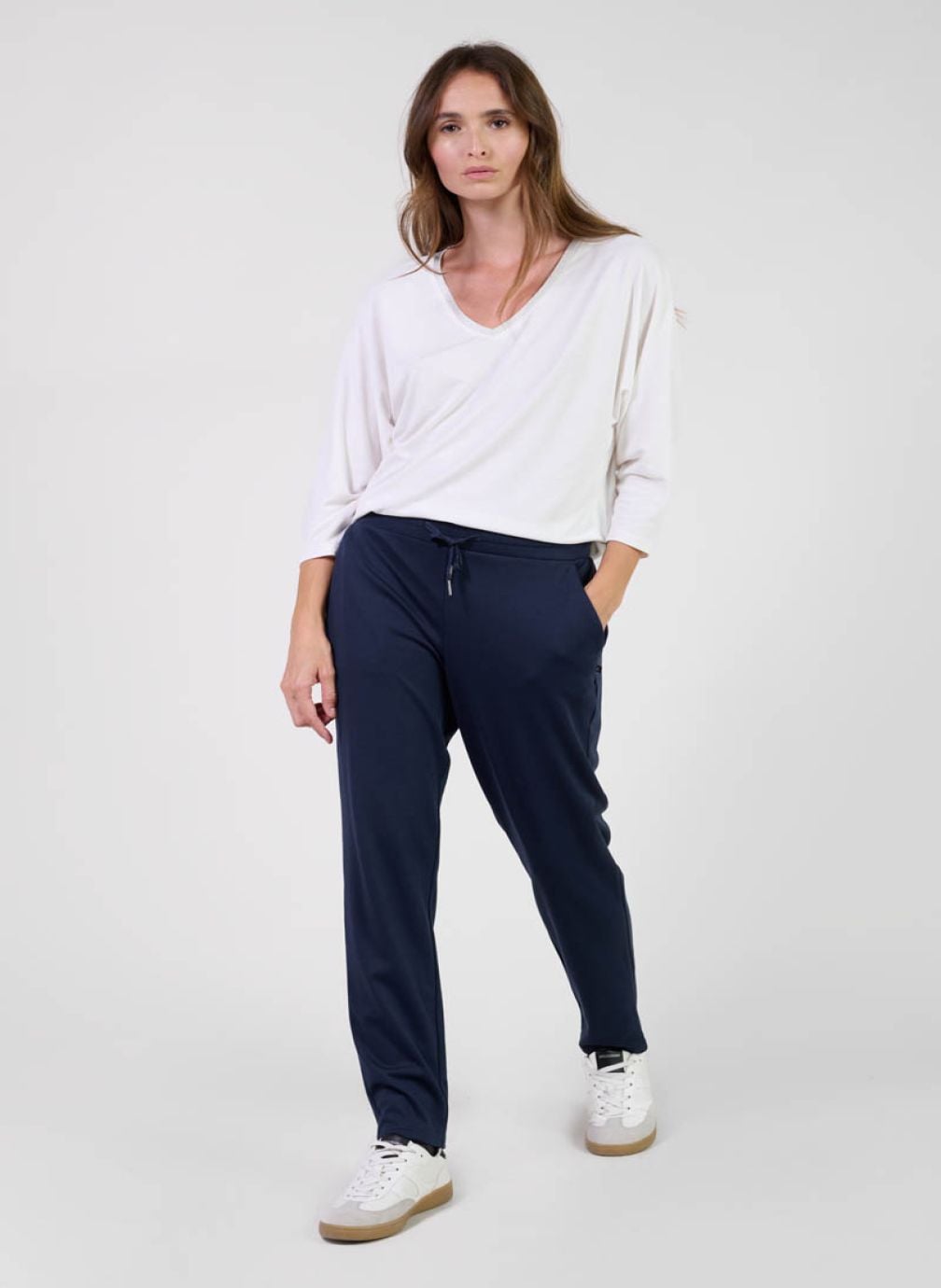 Pantalons droit Pantalon droite ROSI Blue femme bleu Le temps des cerises Pantalons droit Pantalon droite ROSI Blue femme bleu Bleu
