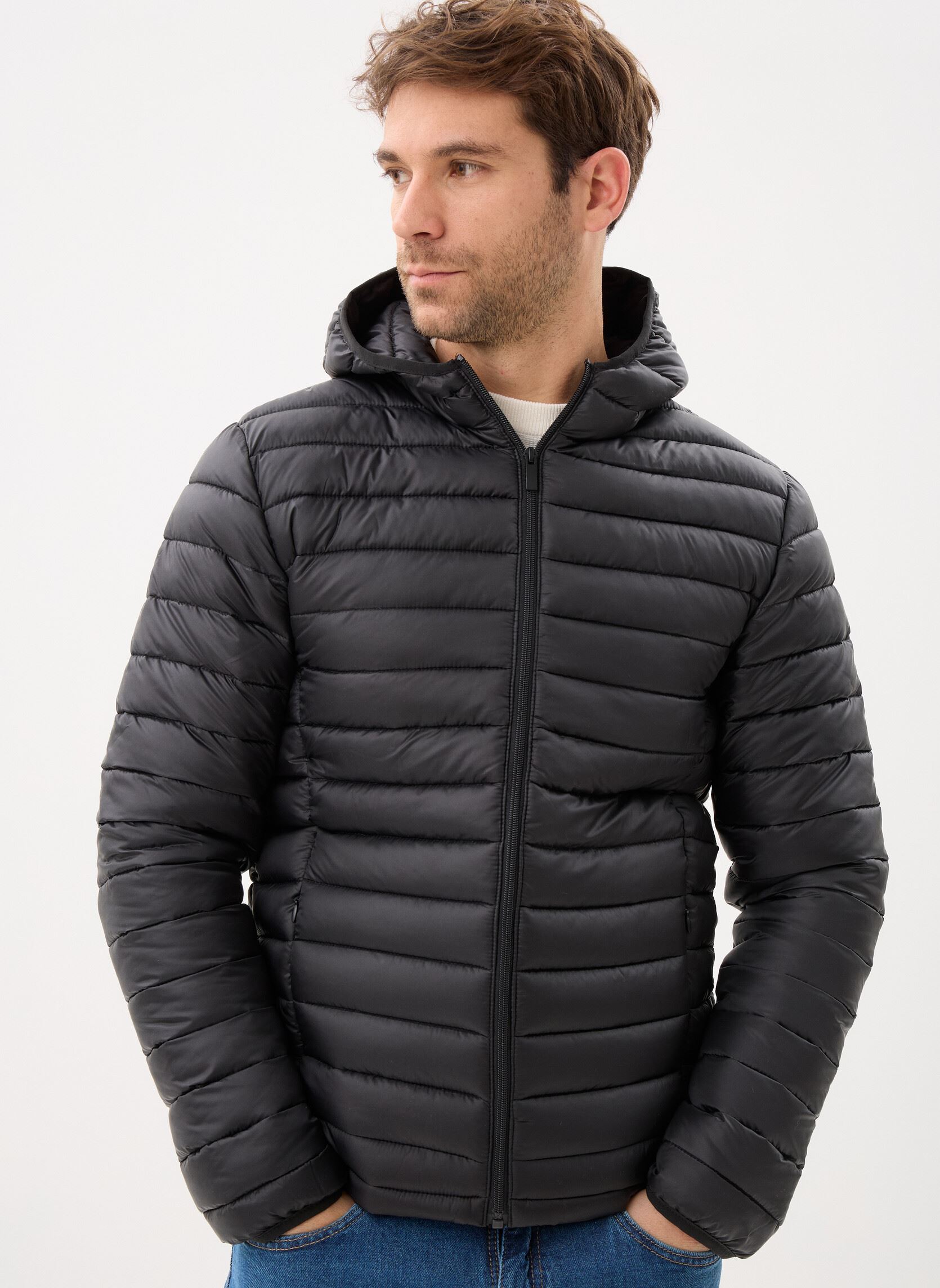 Doudounes GREGOIRE-CAPUCHE homme noir MADE BY Doudounes GREGOIRE-CAPUCHE homme noir NOIR