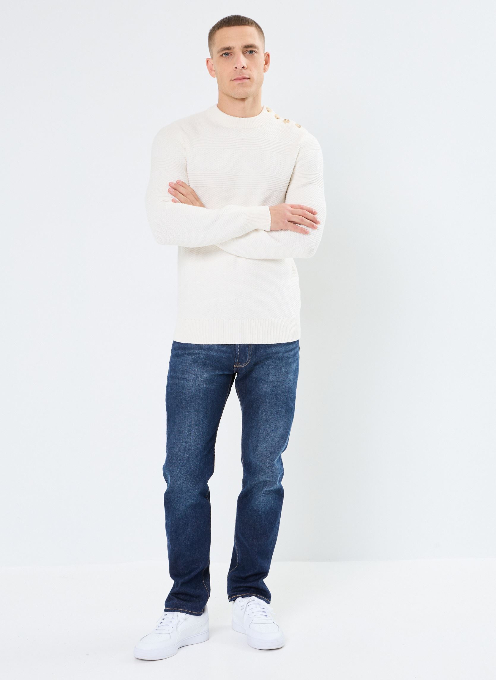 Pulls MARIN-PULL homme blanc Marvin&Co Pulls MARIN-PULL homme blanc COCONUT MILK
