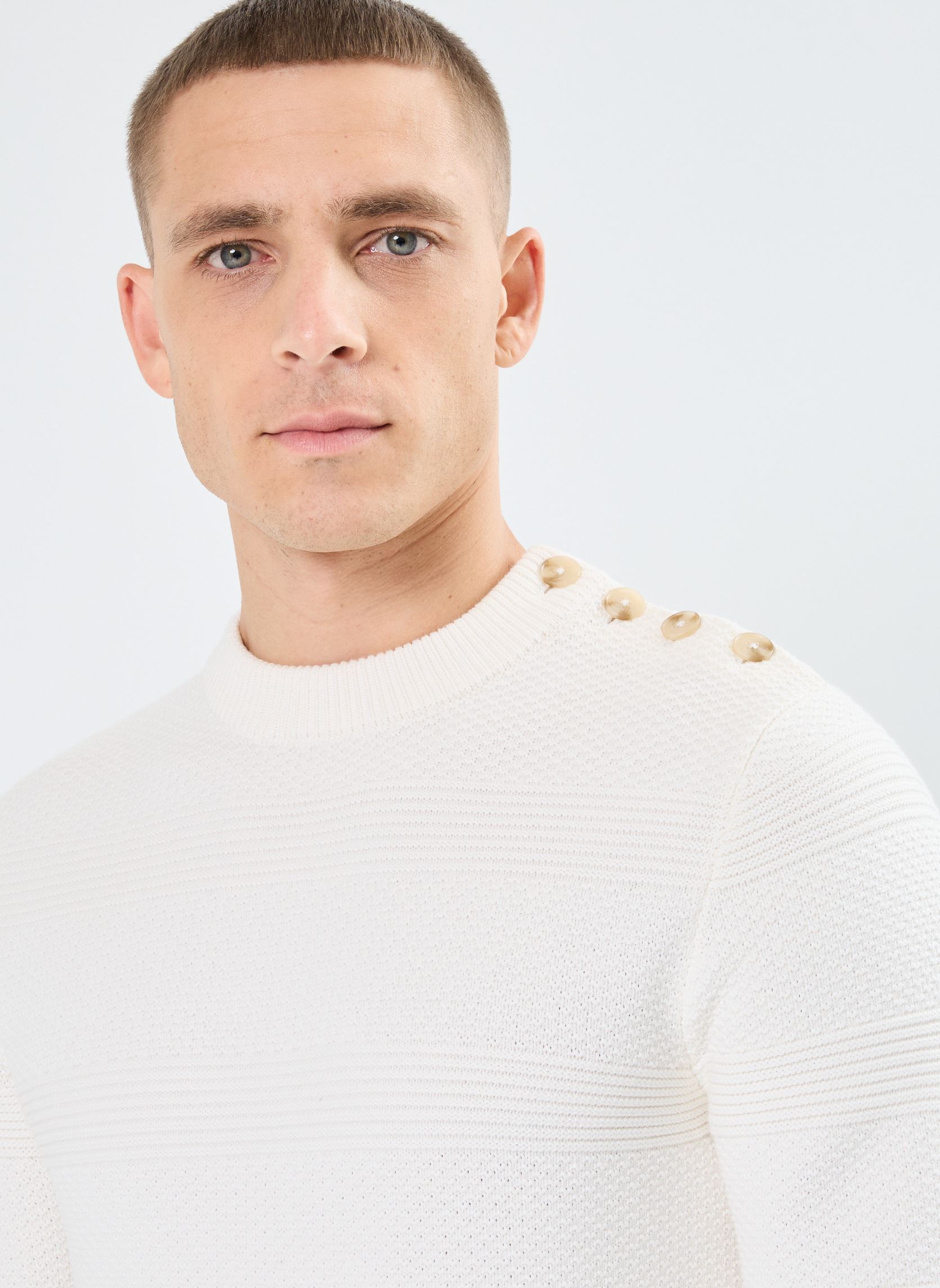 Pulls MARIN-PULL homme blanc Marvin&Co Pulls MARIN-PULL homme blanc COCONUT MILK
