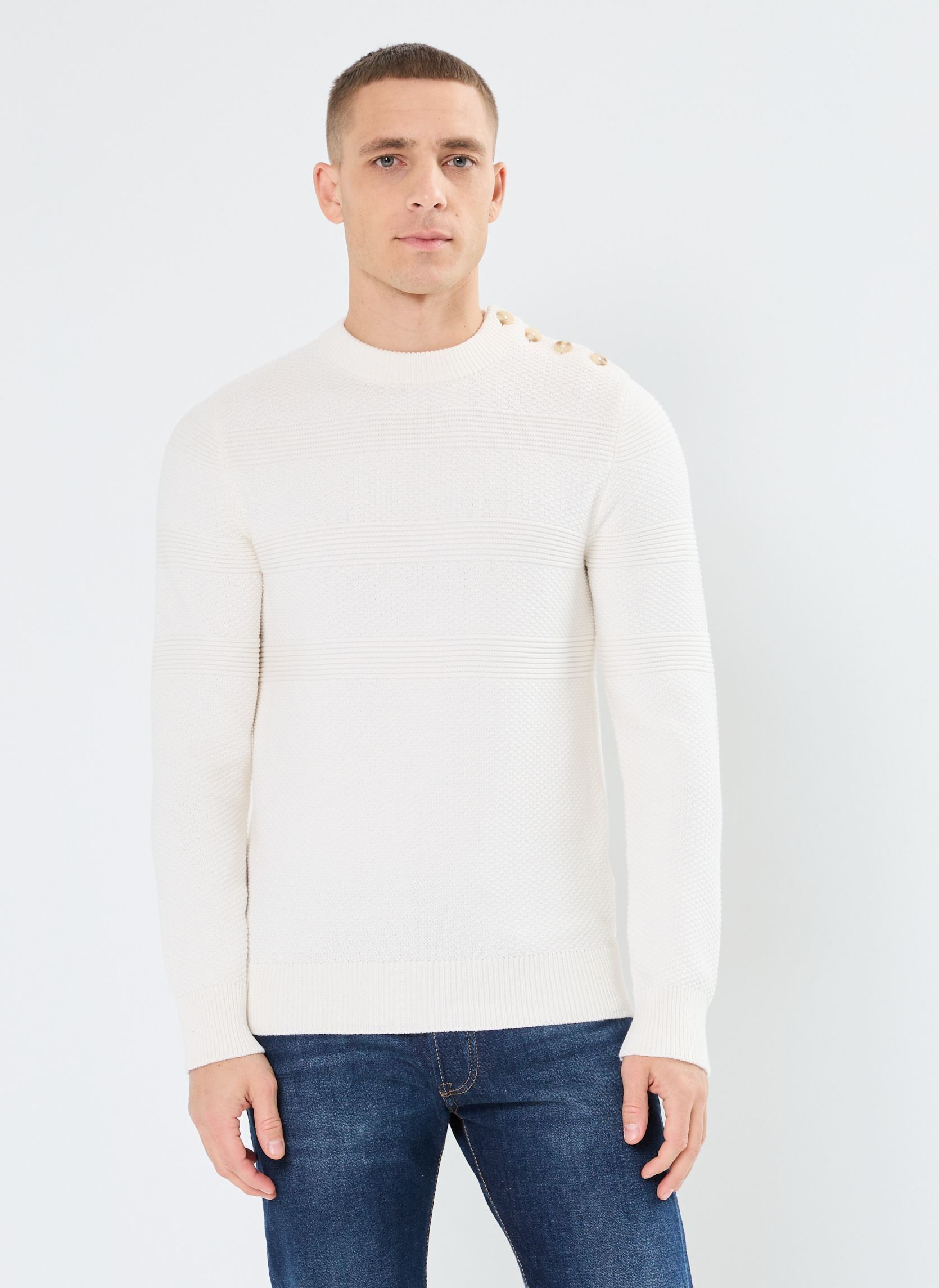 Pulls MARIN-PULL homme blanc Marvin&Co Pulls MARIN-PULL homme blanc COCONUT MILK