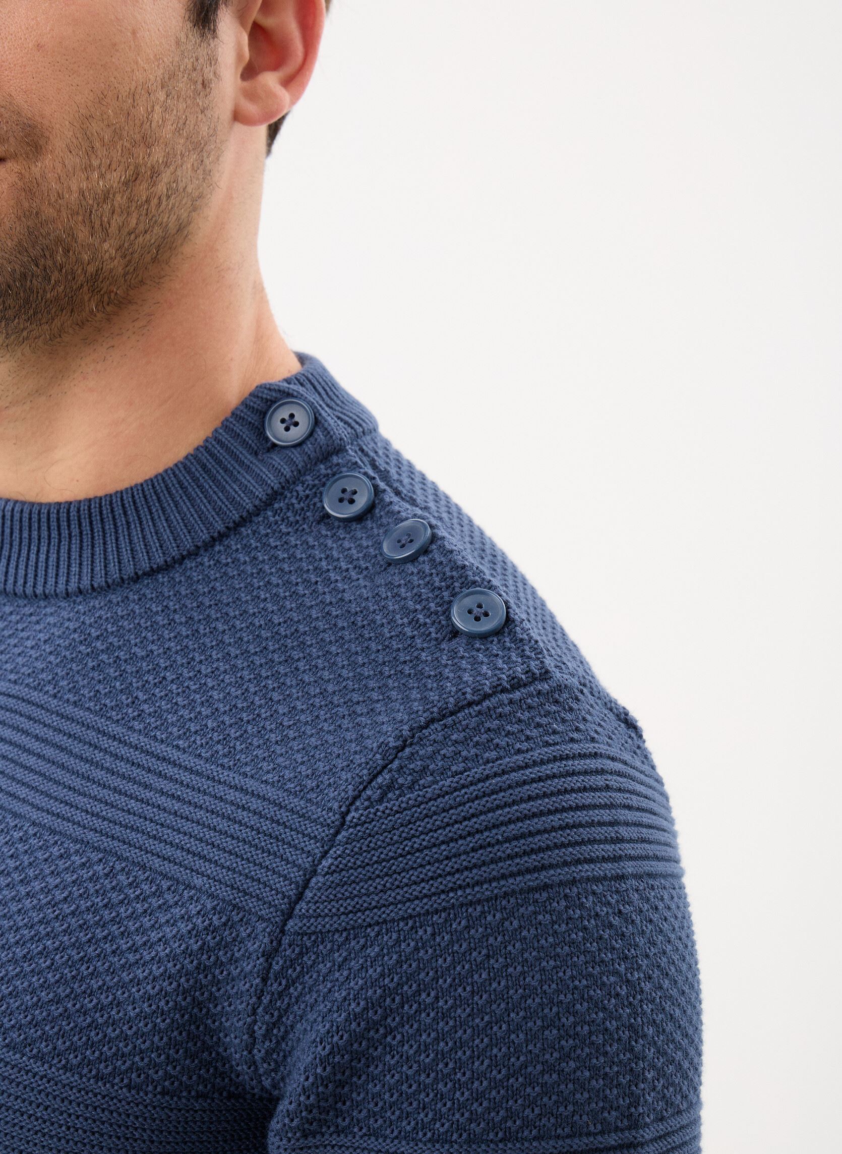 Pulls MARIN-PULL homme bleu Marvin&Co Pulls MARIN-PULL homme bleu Dress Blues