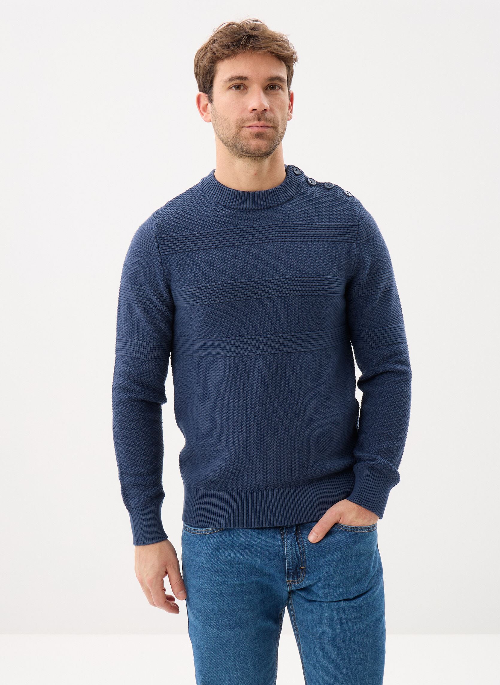 Pulls MARIN-PULL homme bleu Marvin&Co Pulls MARIN-PULL homme bleu Dress Blues