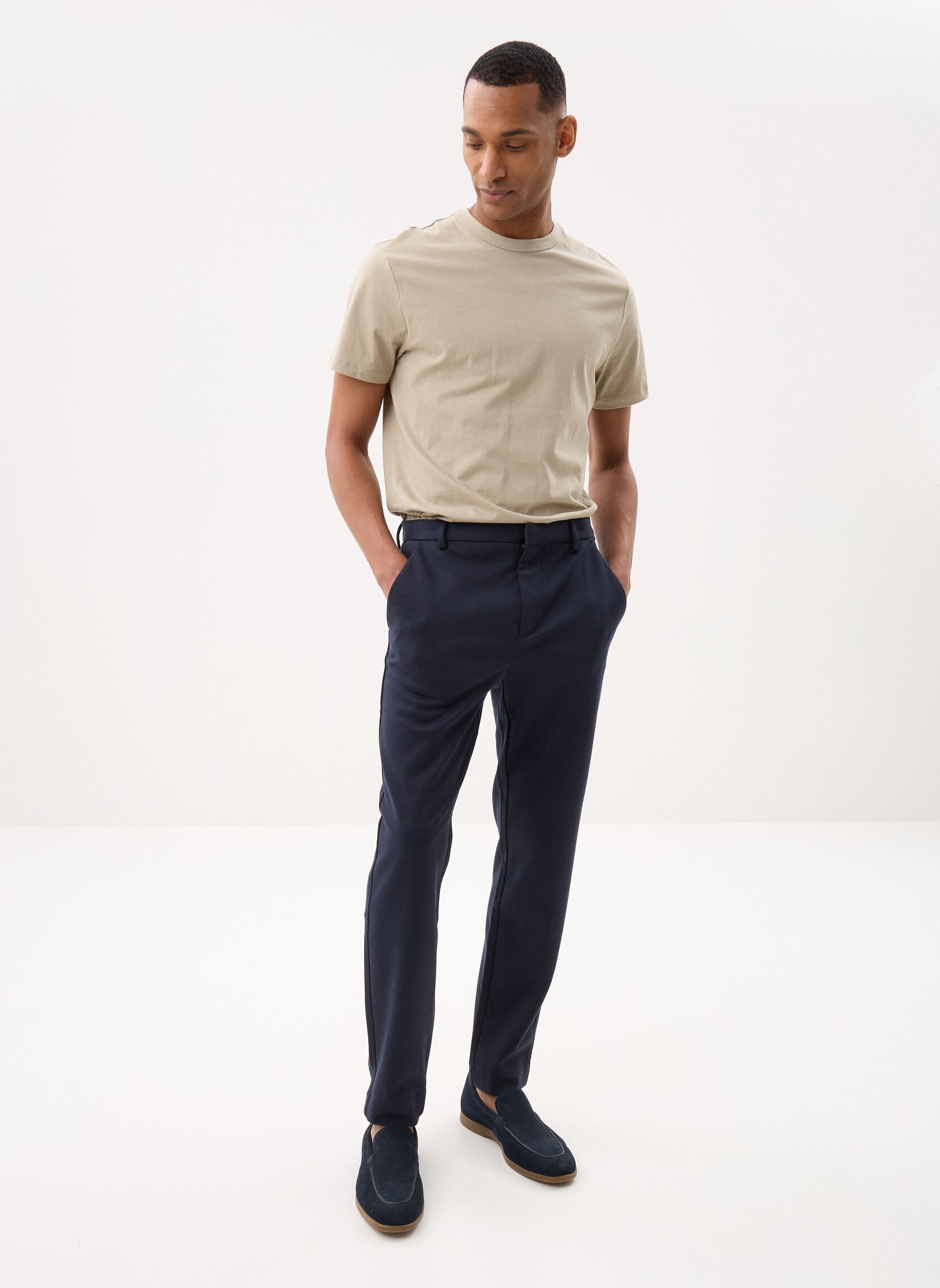 Pantalons chino PECHINO-URBAIN homme bleu Marvin&Co Pantalons chino PECHINO-URBAIN homme bleu SKY CAPTAIN