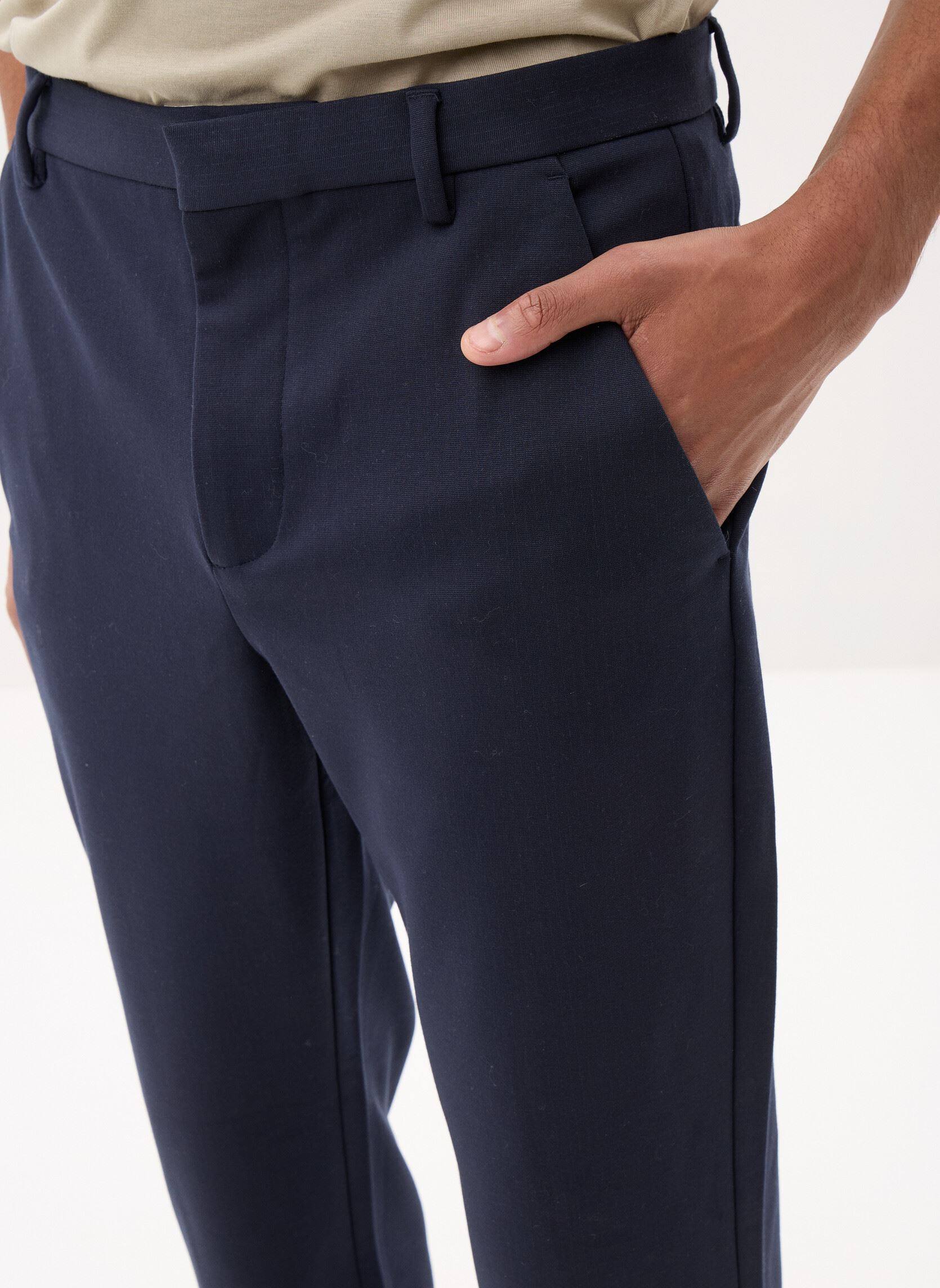 Pantalons chino PECHINO-URBAIN homme bleu Marvin&Co Pantalons chino PECHINO-URBAIN homme bleu SKY CAPTAIN