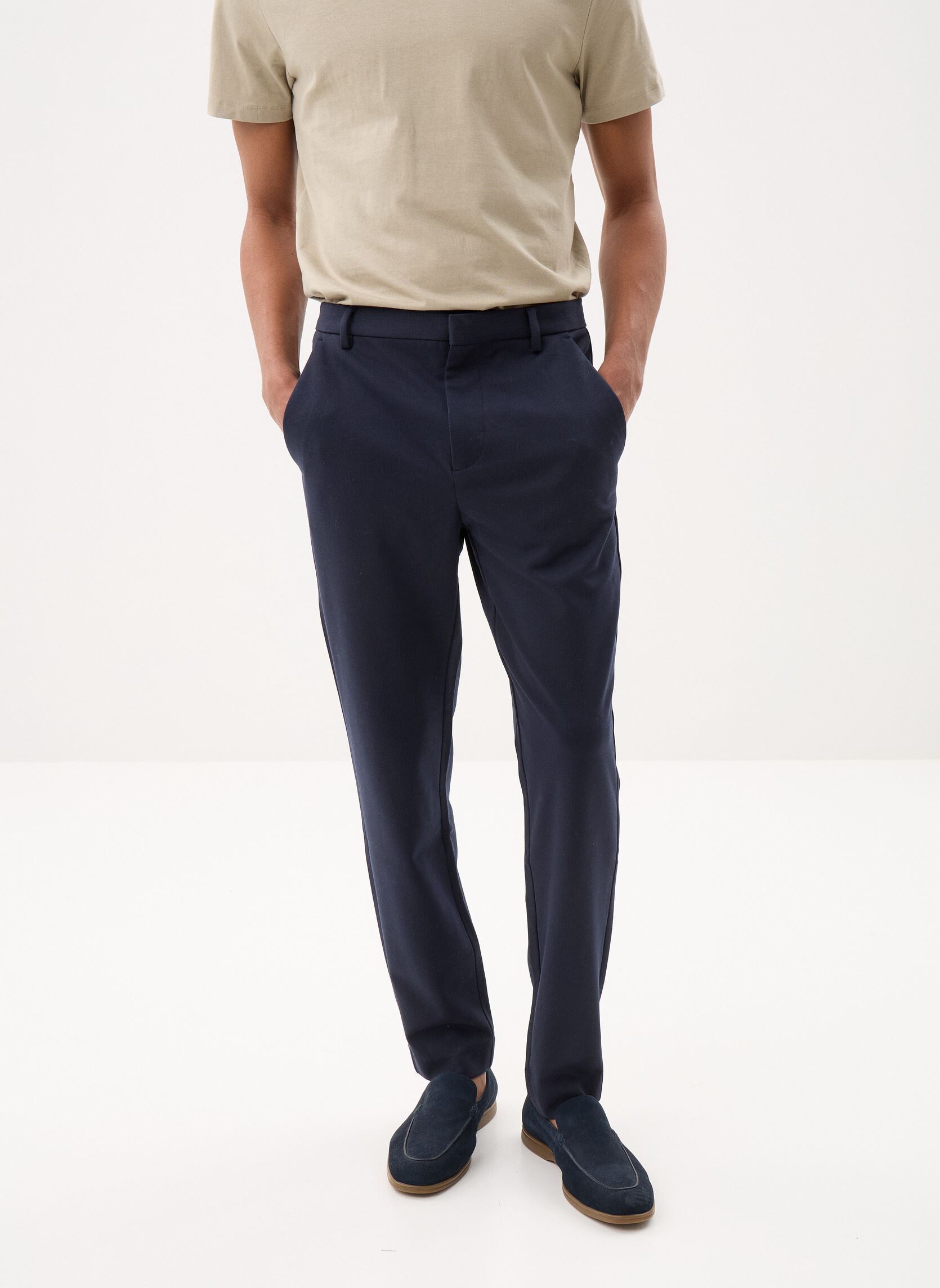 Pantalons chino PECHINO-URBAIN homme bleu Marvin&Co Pantalons chino PECHINO-URBAIN homme bleu SKY CAPTAIN