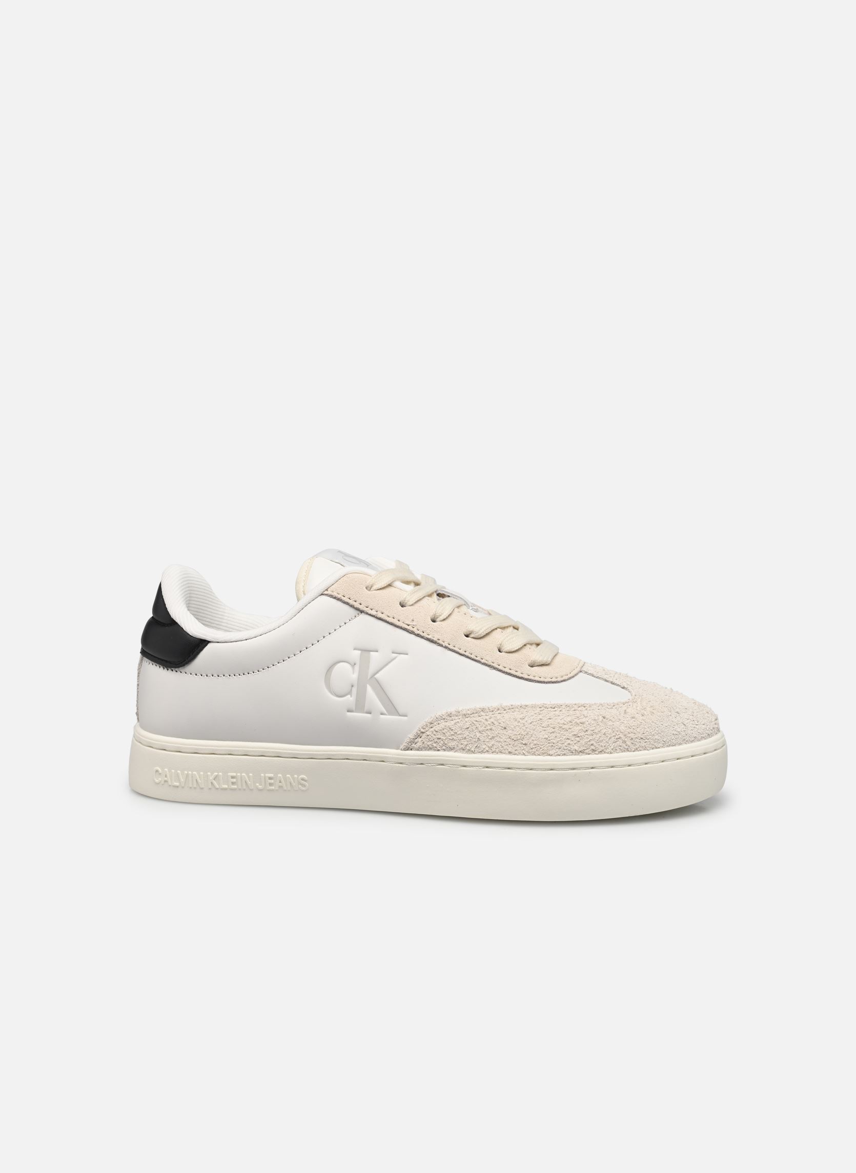 Sneaker CLASSIC CUPLOWLACEUP herren beige Calvin Klein Sneaker CLASSIC CUPLOWLACEUP herren beige B WHITE/CREAMY WHITE/CK BLACK