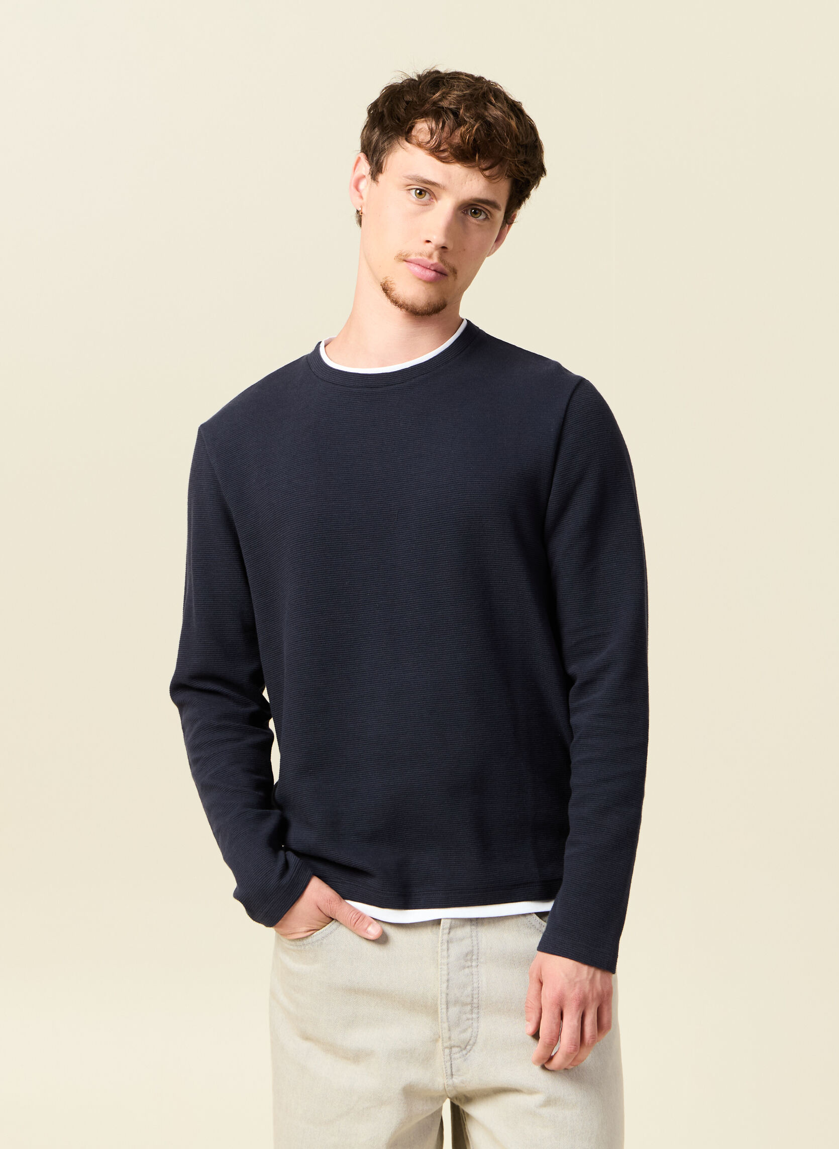 Tee-shirts ESOTTODOUBH homme bleu Bonobo Tee-shirts ESOTTODOUBH homme bleu Bleu denim