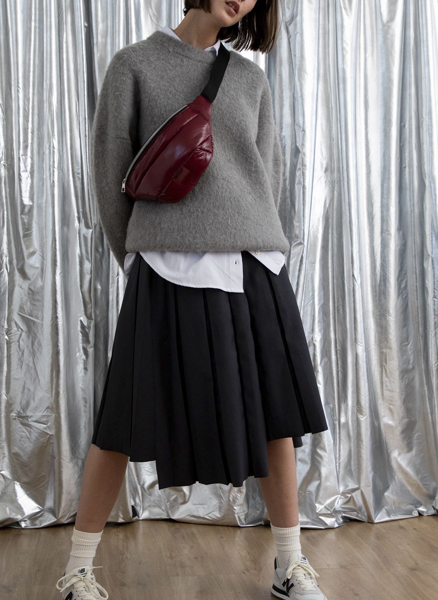 Marsupi Sac banane - Glossy donna rosso WOUF Marsupi Sac banane - Glossy donna rosso BURGUNDY