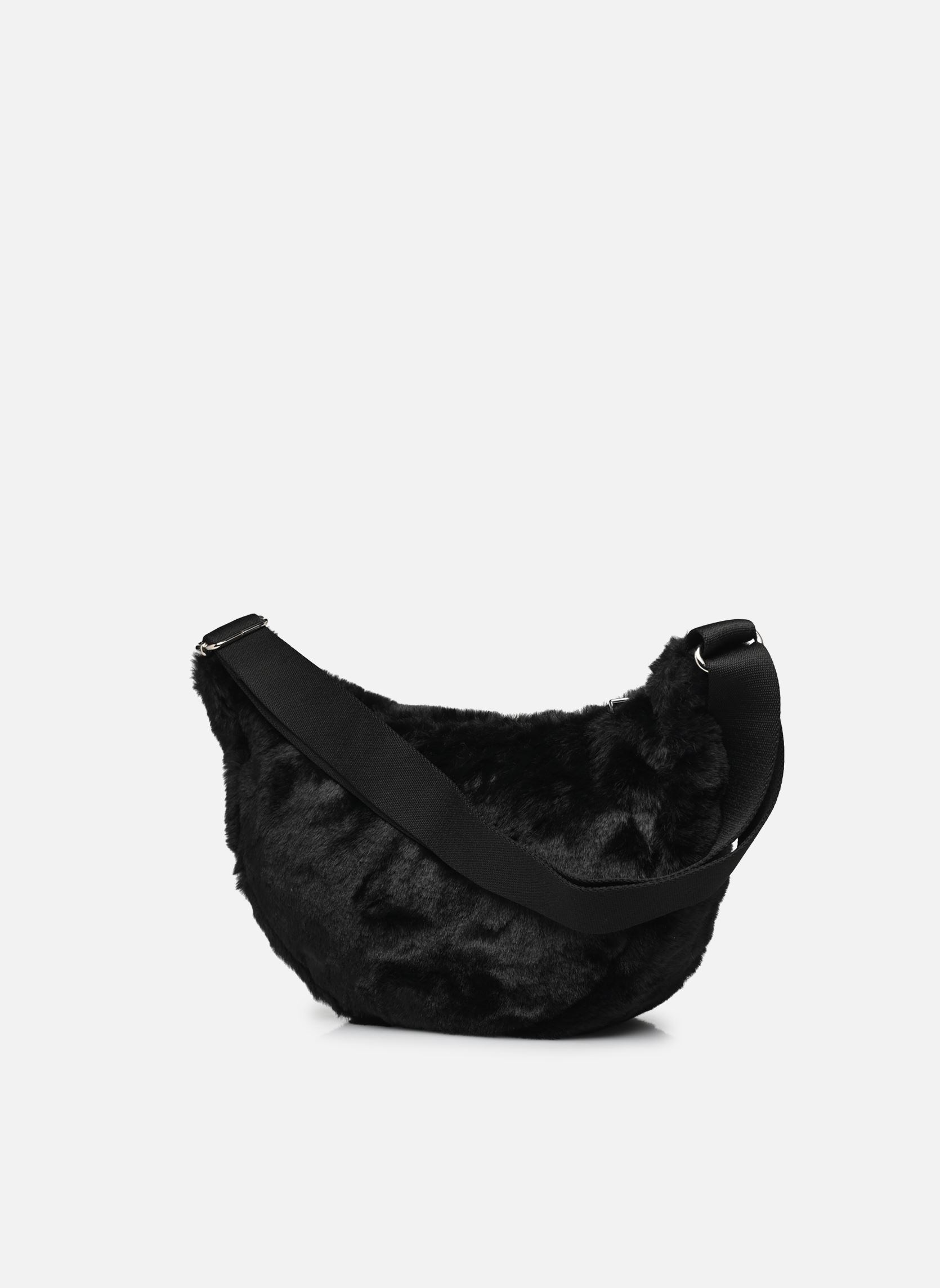 Schoudertassen Sac à bandoulière - Faux Fur dames zwart WOUF Schoudertassen Sac à bandoulière - Faux Fur dames zwart BLACK FOREST