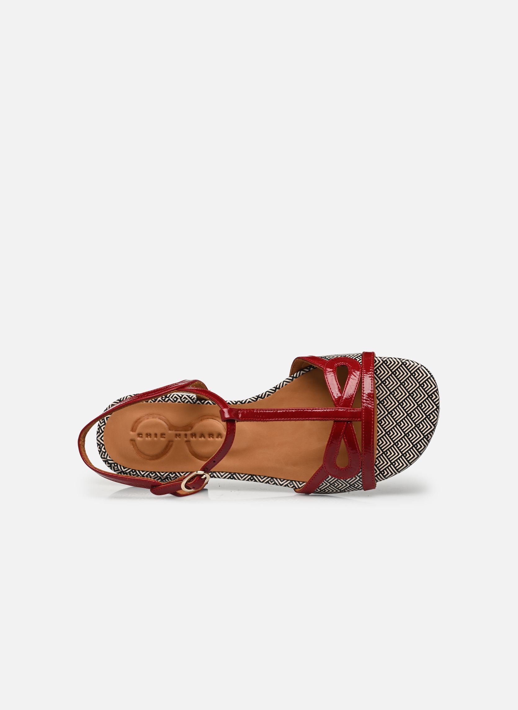 Flache Sandalen Torri damen mehrfarbig Chie Mihara Flache Sandalen Torri damen mehrfarbig Sucre Rojo Espiga Negro