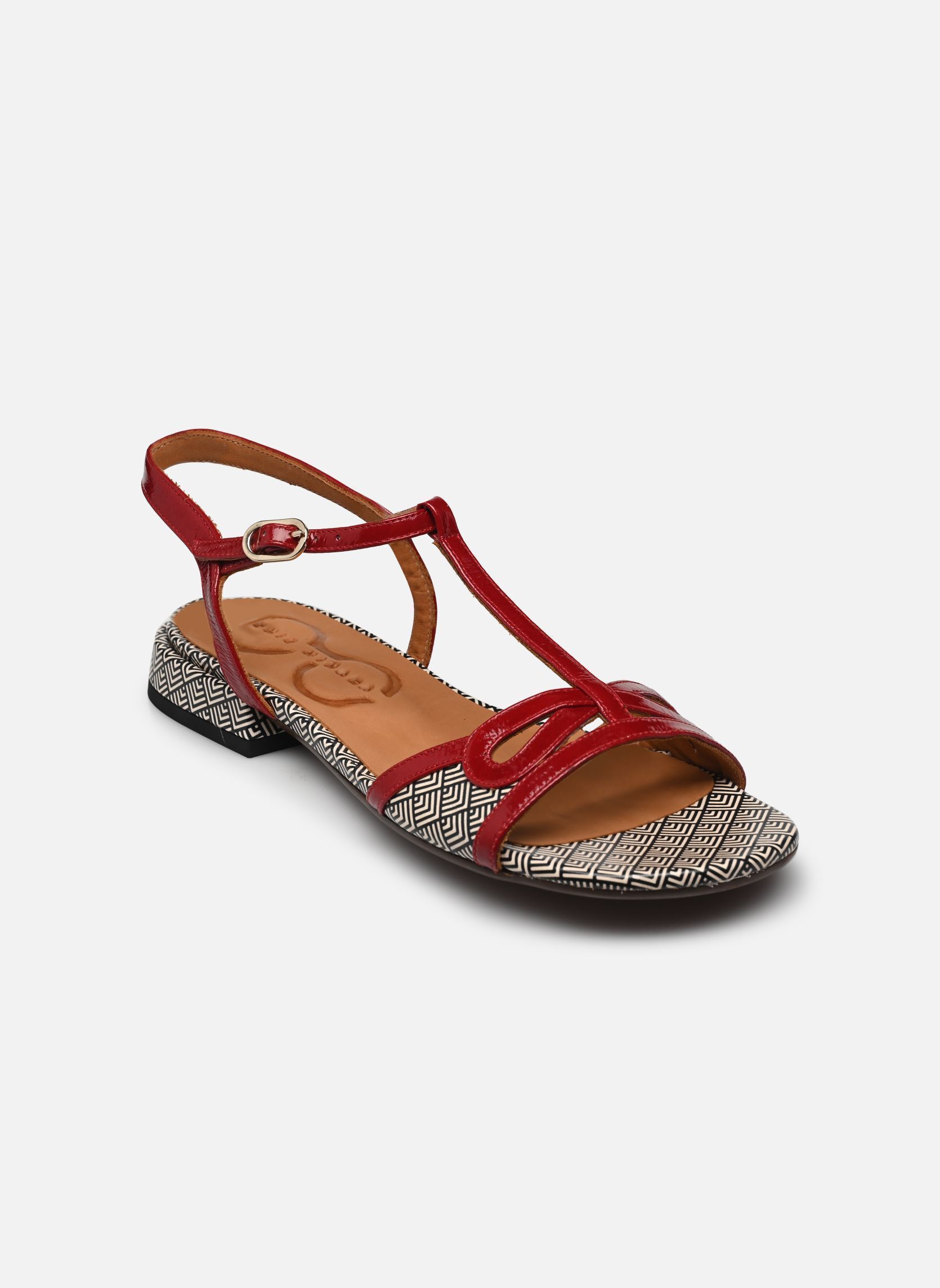 Flache Sandalen Torri damen mehrfarbig Chie Mihara Flache Sandalen Torri damen mehrfarbig Sucre Rojo Espiga Negro