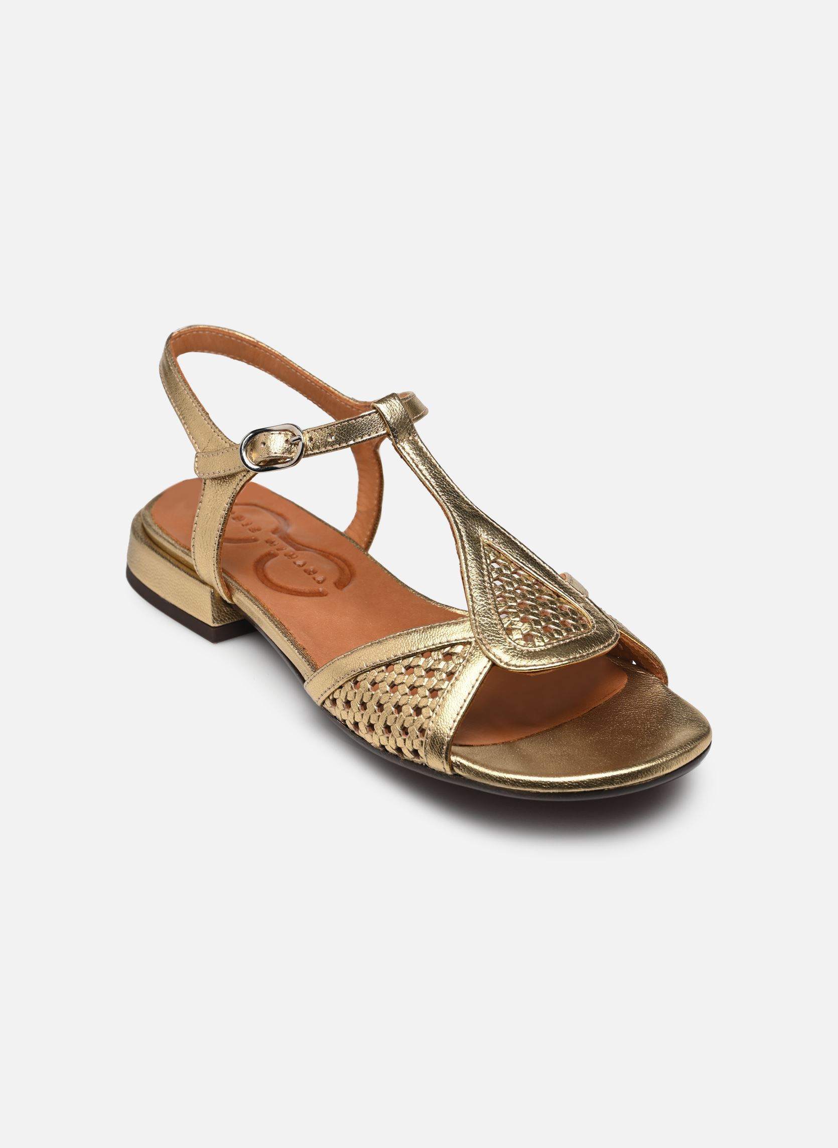 Sandalias planas Tumaka mujer oro y bronce Chie Mihara Sandalias planas Tumaka mujer oro y bronce Dali Champan