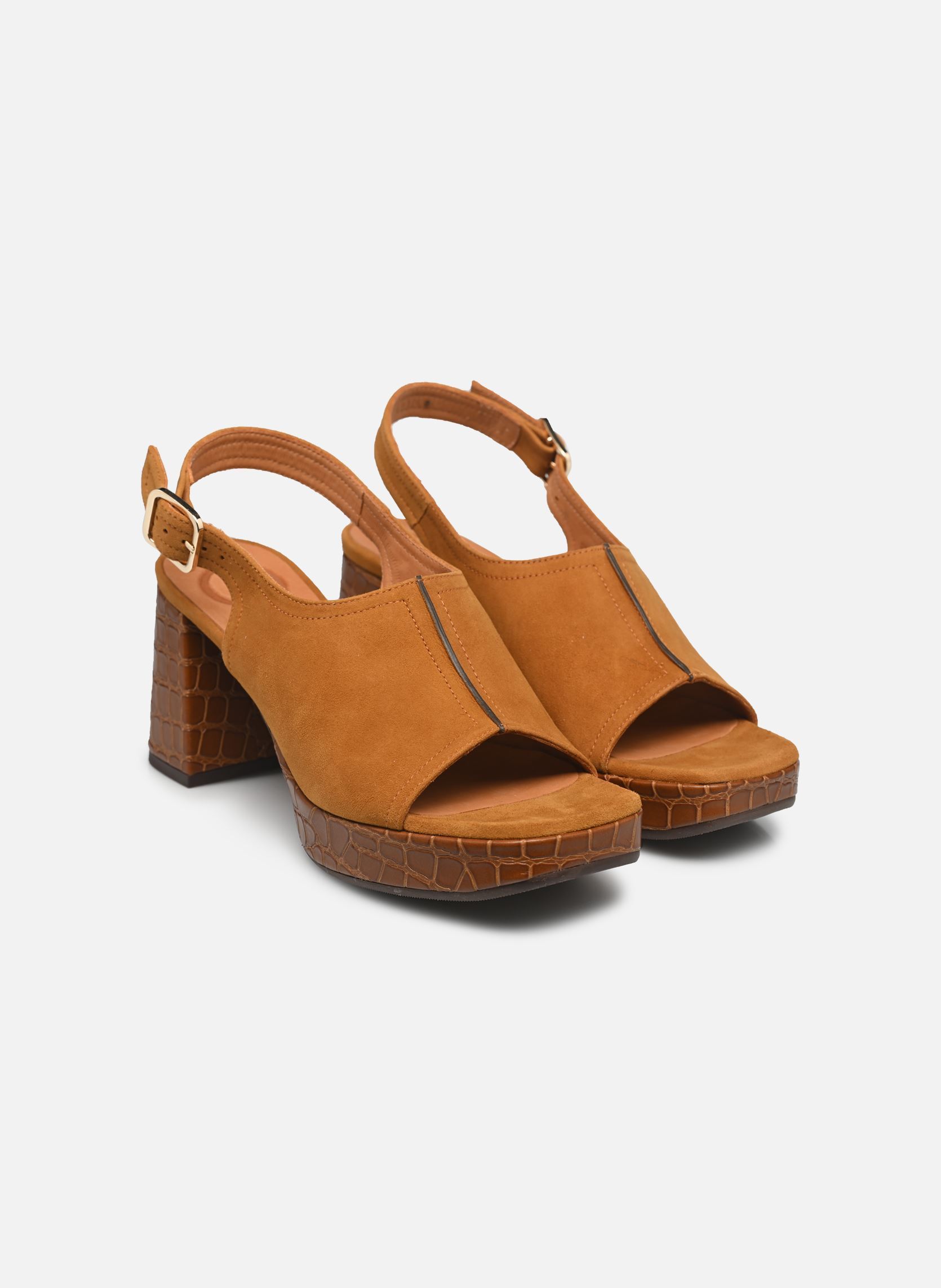 Sandalen Gabel damen braun Chie Mihara Sandalen Gabel damen braun Ante Cognac Monda Cuero