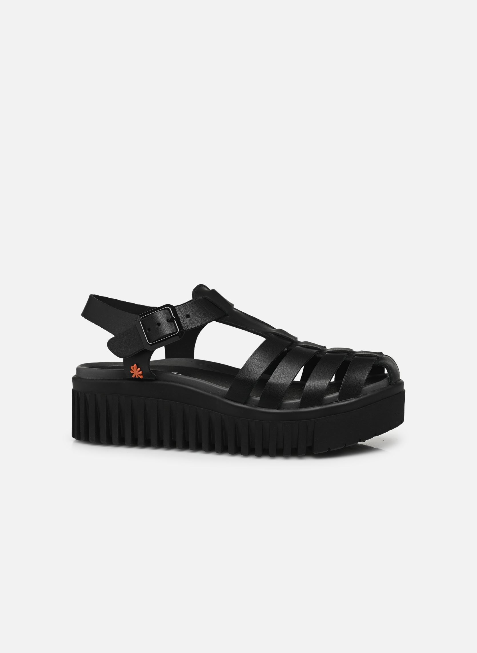 Sandali con zeppa e plateau Brighton 1575 donna nero Art Sandali con zeppa e plateau Brighton 1575 donna nero Black