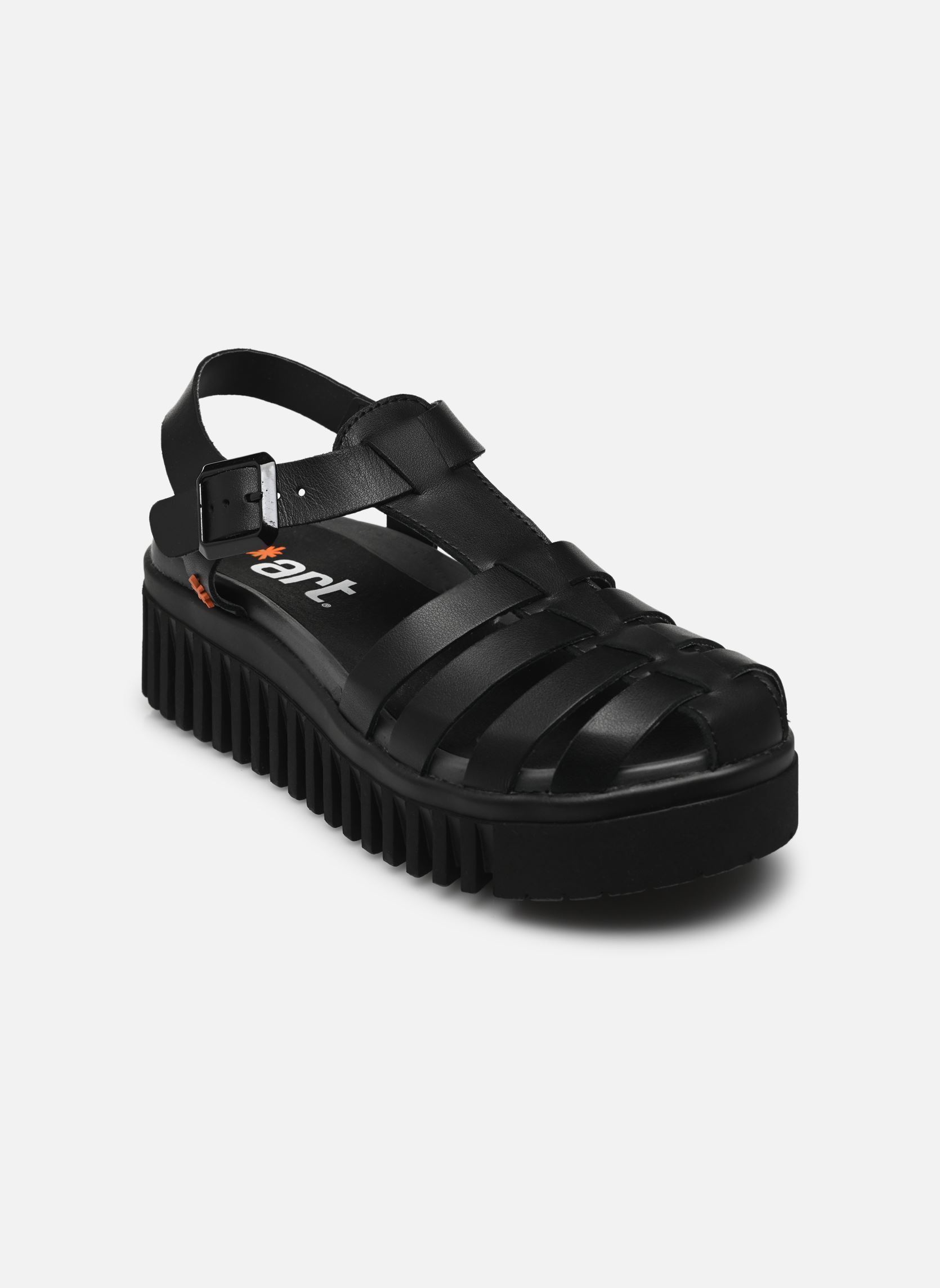 Sandali con zeppa e plateau Brighton 1575 donna nero Art Sandali con zeppa e plateau Brighton 1575 donna nero Black