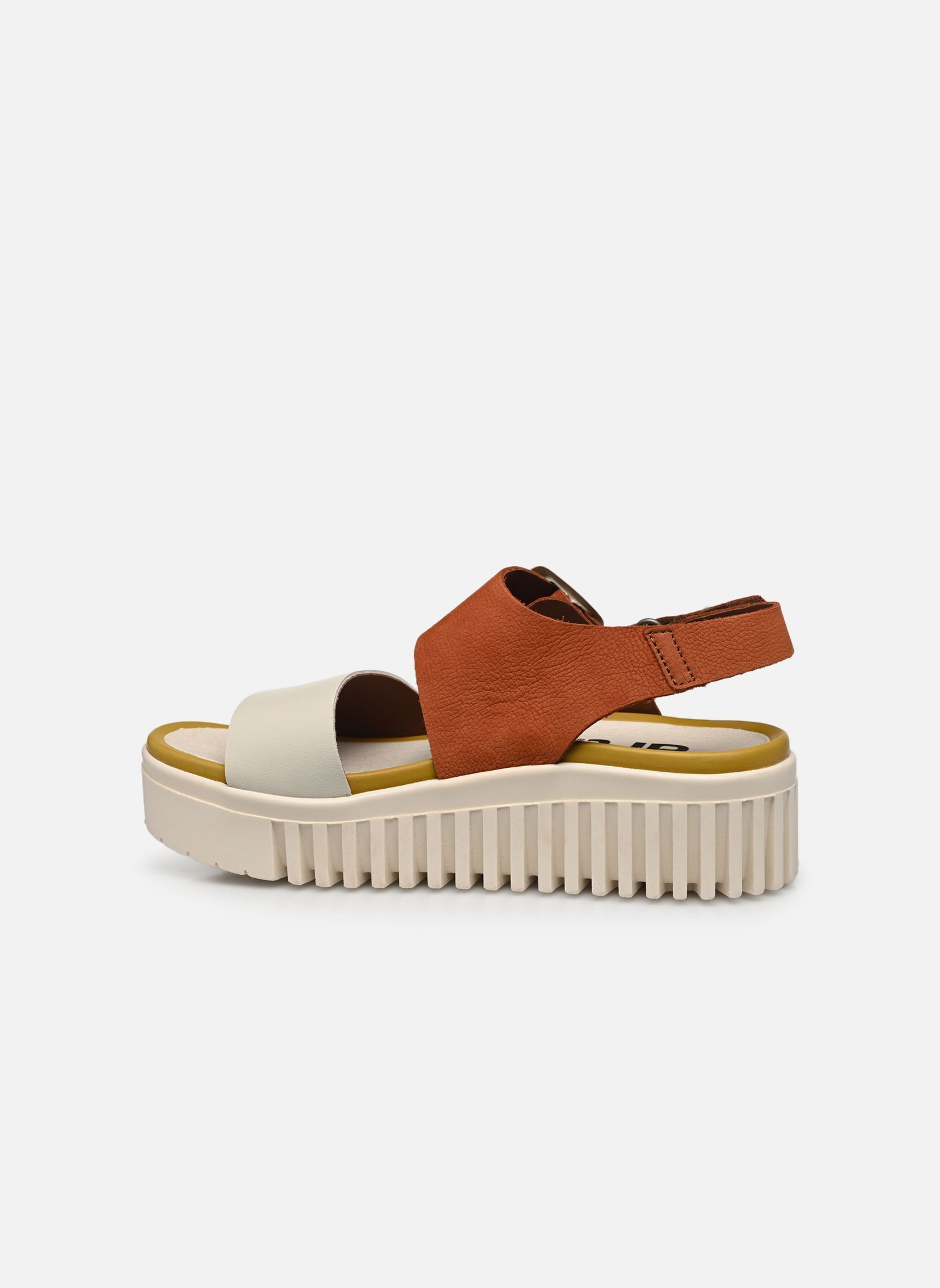 Sandales compensées et plateformes Brighton 1578 femme multicolore Art Sandales compensées et plateformes Brighton 1578 femme multicolore D.Orange-Cream