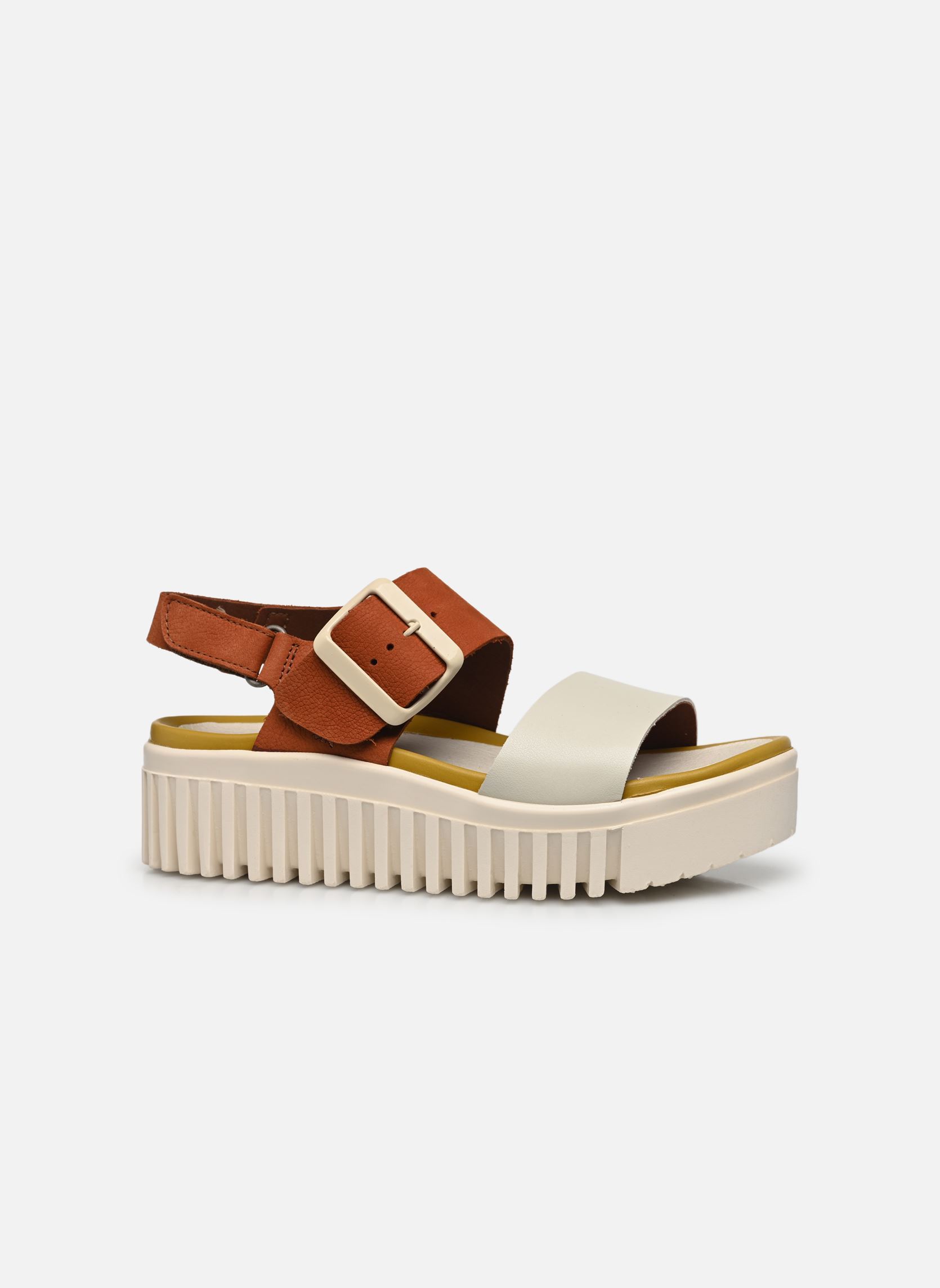 Sandales compensées et plateformes Brighton 1578 femme multicolore Art Sandales compensées et plateformes Brighton 1578 femme multicolore D.Orange-Cream