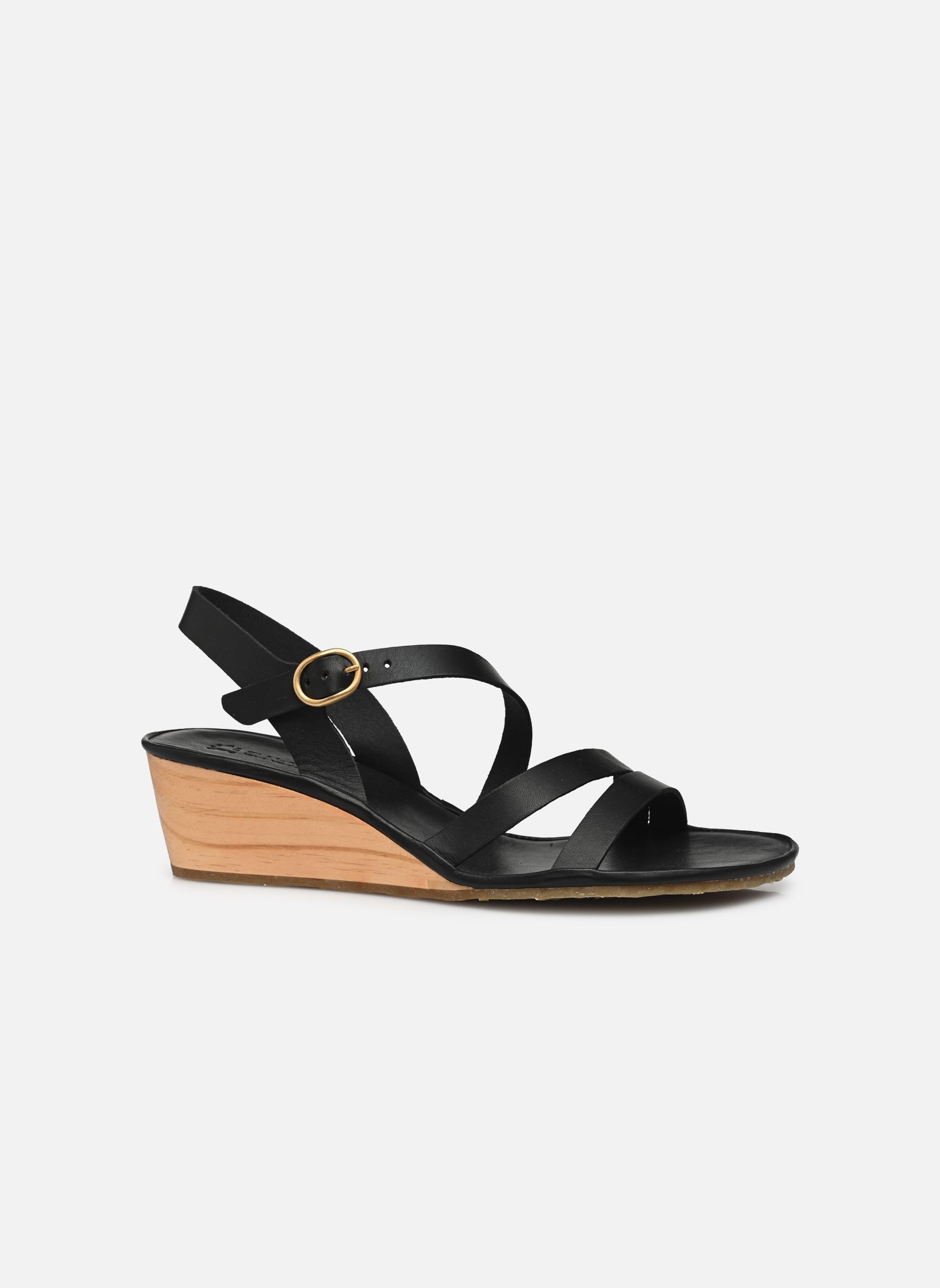 Keil- und Plateausandalen Gaia N852 damen schwarz El Naturalista Keil- und Plateausandalen Gaia N852 damen schwarz BLACK