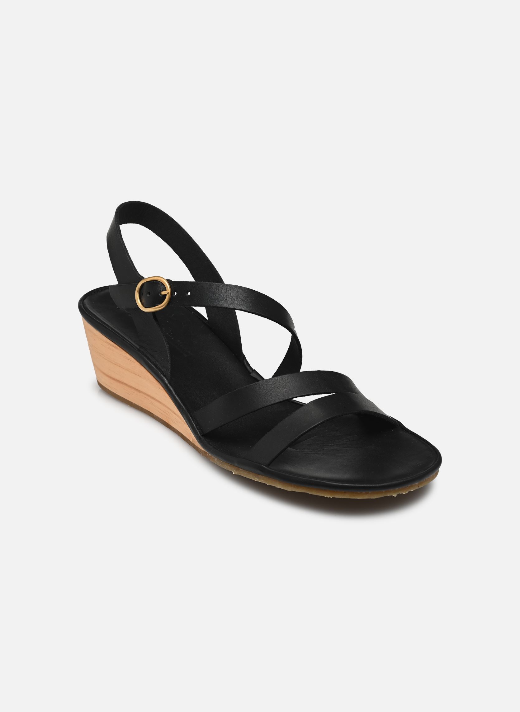 Keil- und Plateausandalen Gaia N852 damen schwarz El Naturalista Keil- und Plateausandalen Gaia N852 damen schwarz BLACK