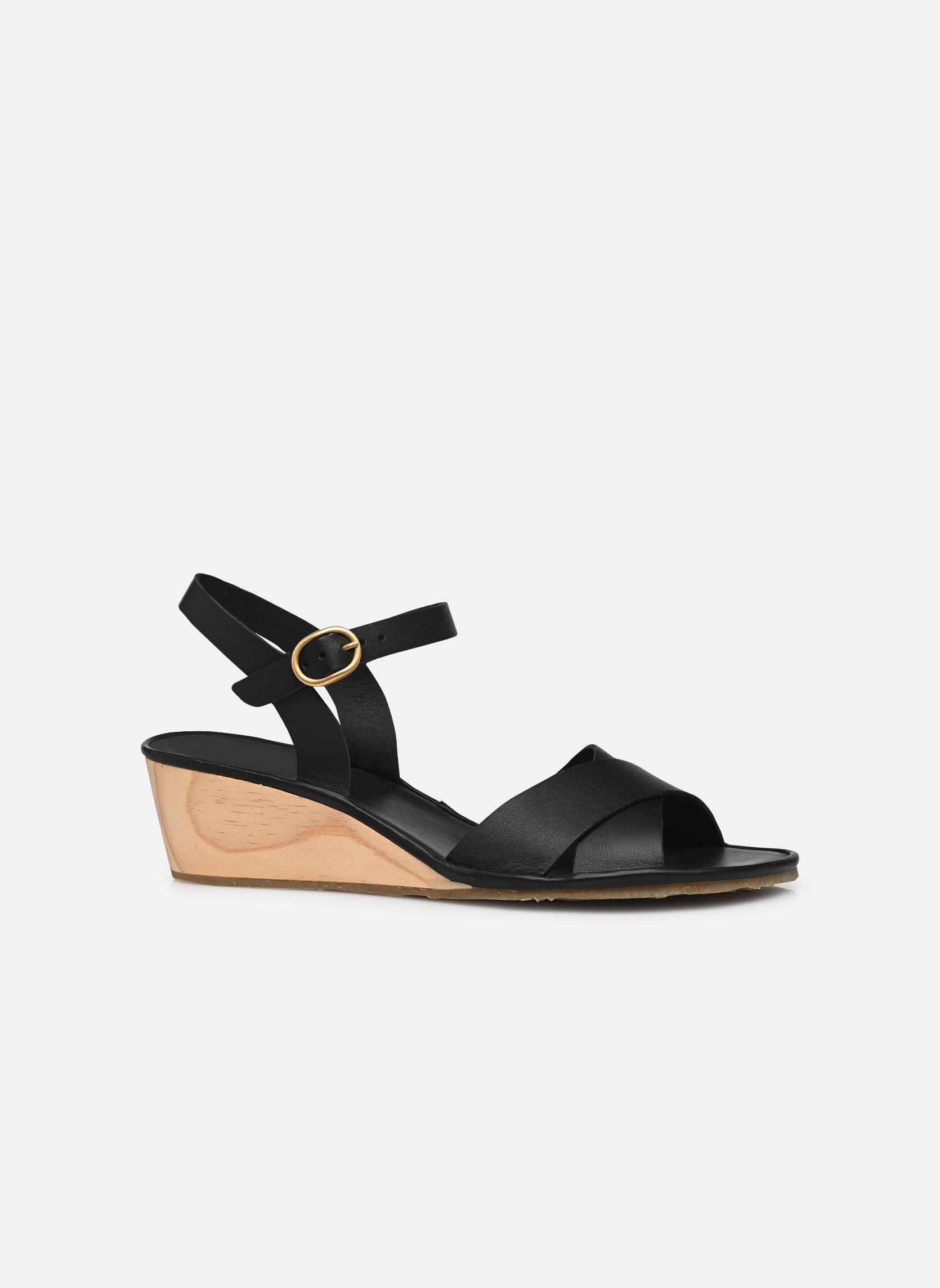 Keil- und Plateausandalen Gaia N854 damen schwarz El Naturalista Keil- und Plateausandalen Gaia N854 damen schwarz BLACK
